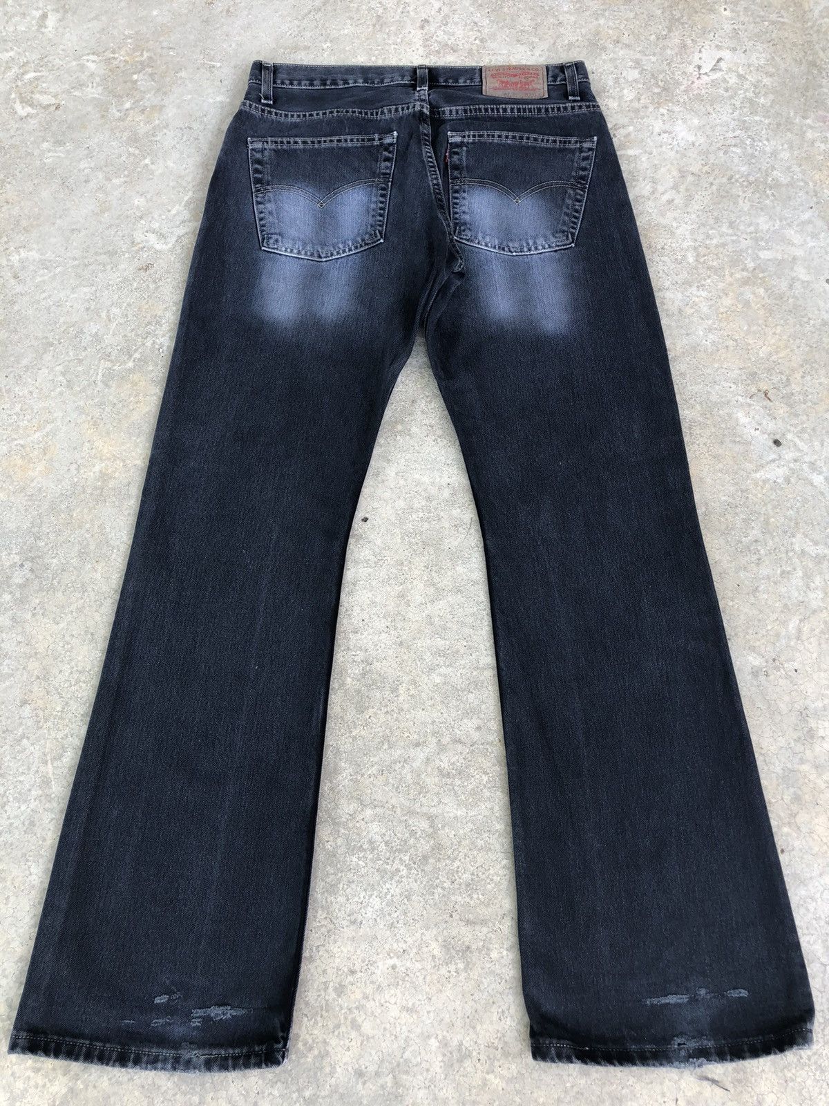Levi's Vintage Clothing Y2k Levi’s Flared Jeans Bootcut Distressed Jeans 507 Size US 33 - 1 Thumbnail