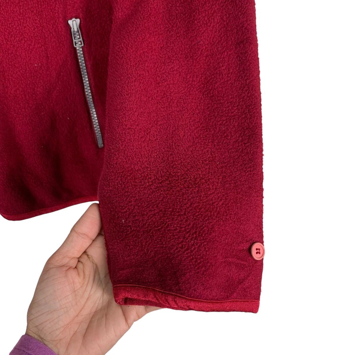 Japanese Brand TARZAN Red Fleece Jacket #1065-C48 Size US L / EU 52-54 / 3 - 13 Thumbnail