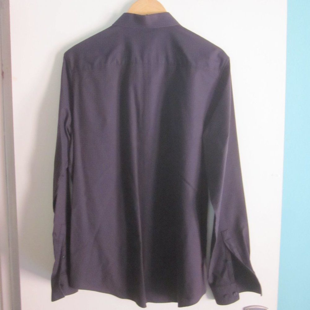 Calvin Klein Calvin Klein Black Gray Dress Shirt Mens Button Up Size M Size US M / EU 48-50 / 2 - 3 Thumbnail