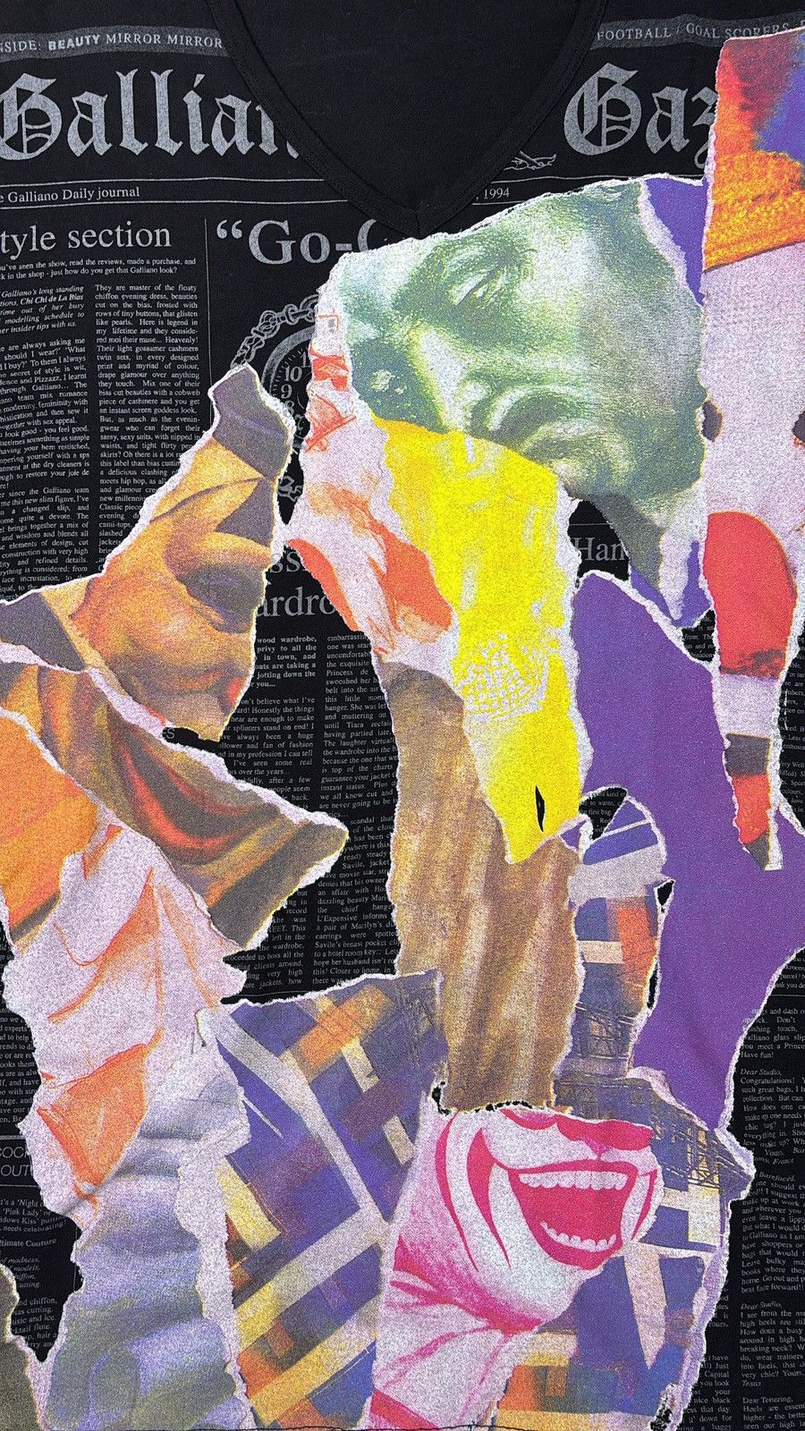 John Galliano JOHN GALLIANO SS00 CLOWN GAZETTE T-SHIRT Size US S / EU 44-46 / 1 - 2 Thumbnail
