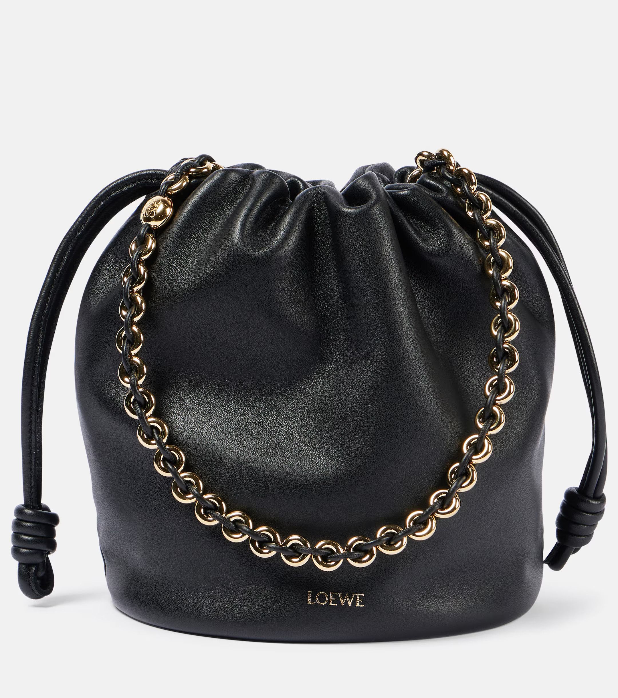 Loewe LOEWE x Paula's Ibiza Flamenco black leather shoulder bag Size ONE SIZE - 1 Thumbnail