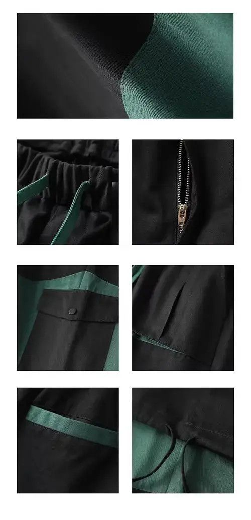 Japanese Brand 20SS Simple Blue Japan Black Patchwork Worker Pants Size US 32 / EU 48 - 2 Thumbnail
