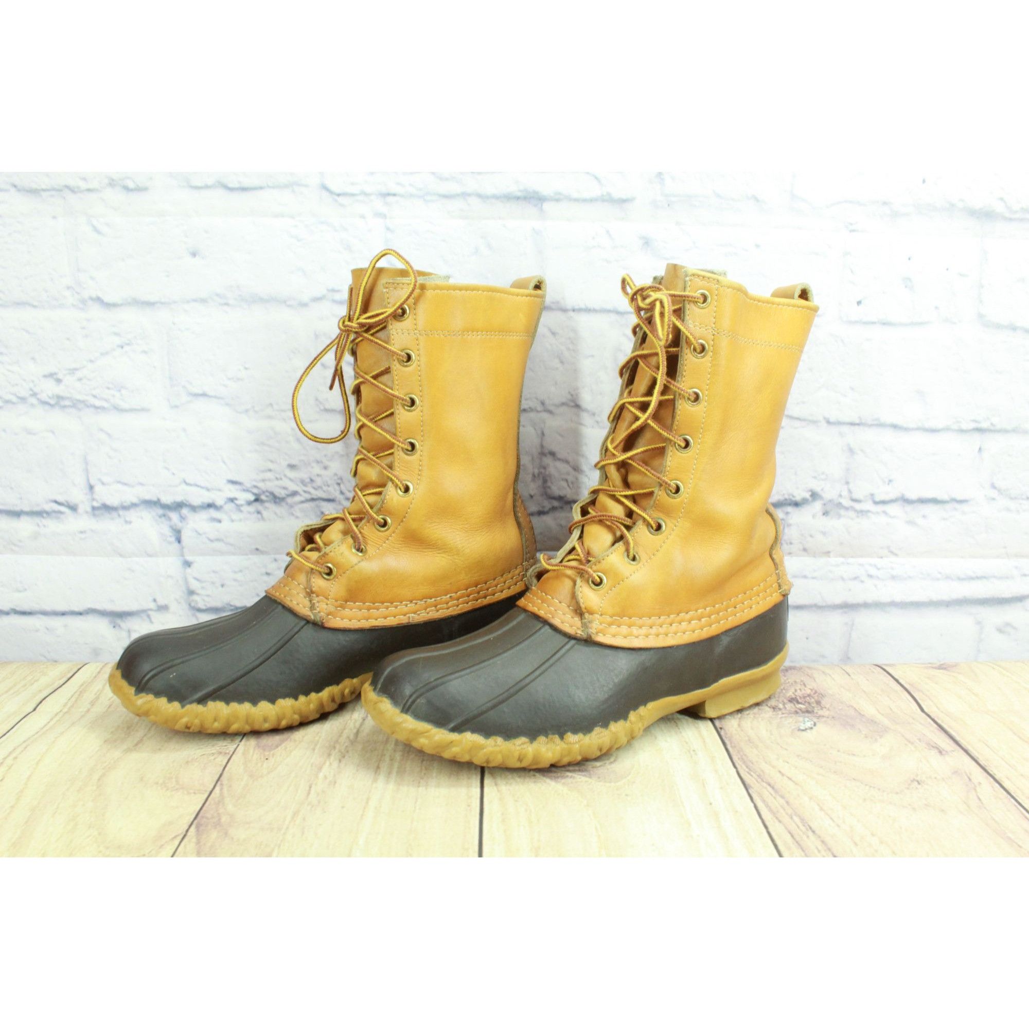 L.L. Bean Vintage LL Bean Brown Leather Duck Hunting Boots Men's 6 M Size US 6 / EU 39 - 2 Thumbnail