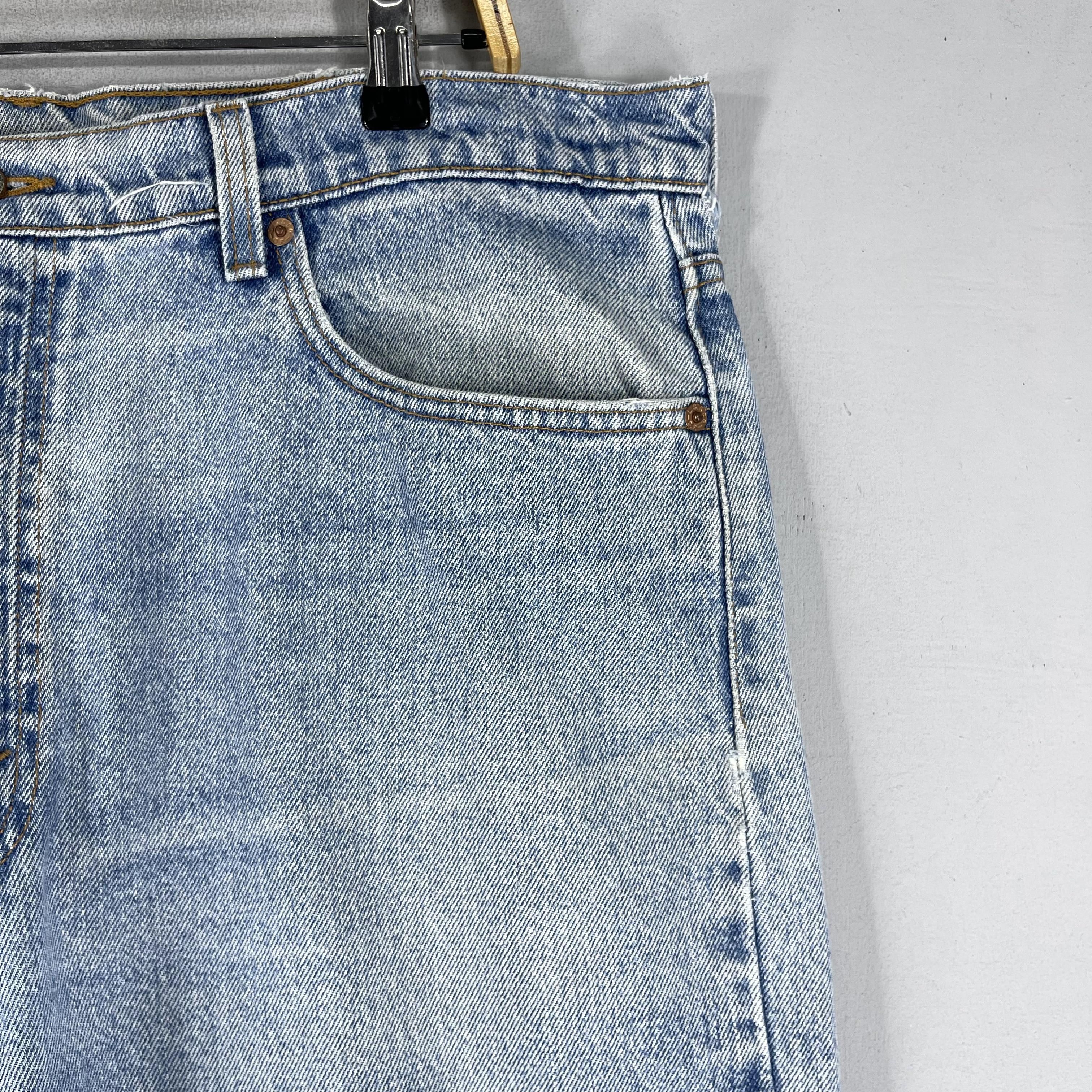 Levi's × Vintage Size 37 Vintage Levis 550 Distressed Relaxed Fit Jeans Size US 37 - 3 Thumbnail