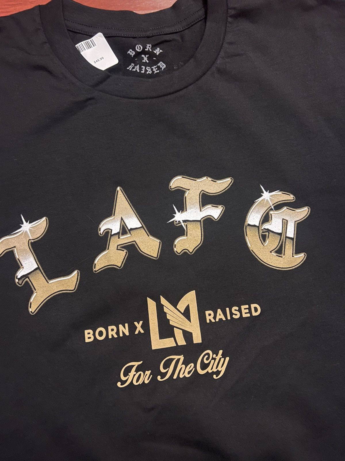 Born X Raised Born x Raised LAFC Gold Chrome Tee Size US XL / EU 56 / 4 - 2 Thumbnail