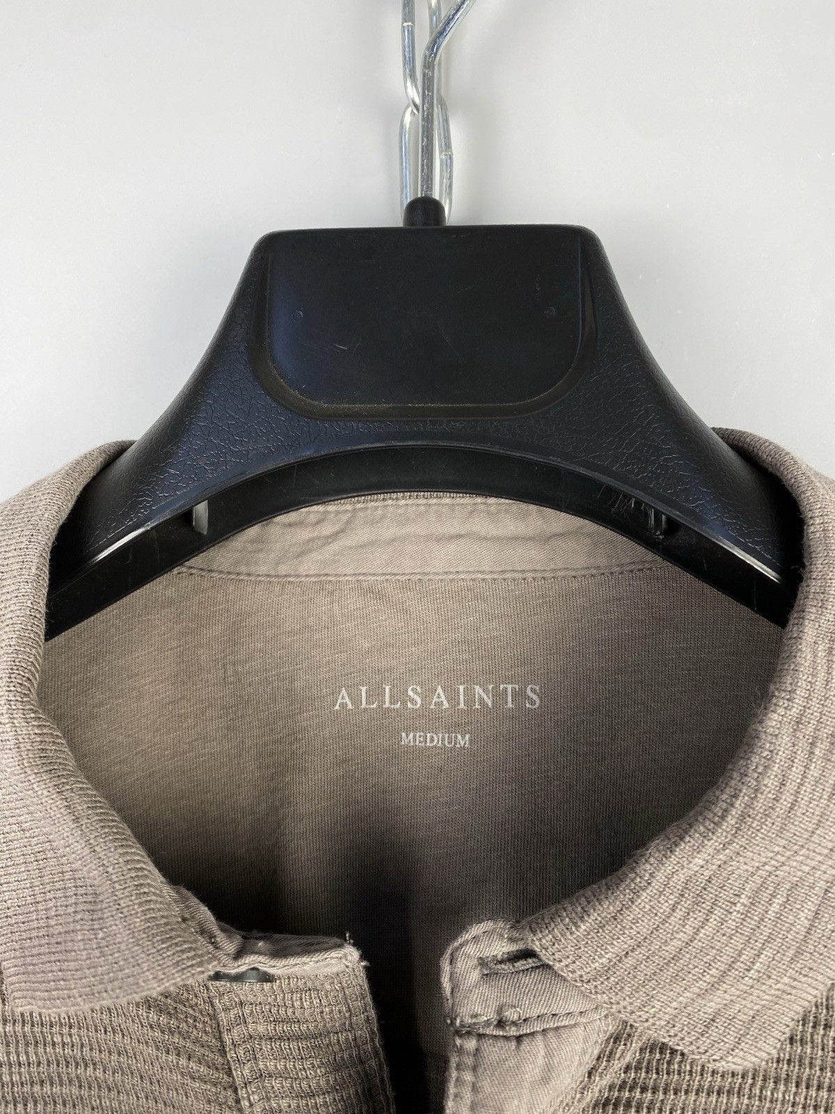 Allsaints Allsaints Cotton Waffle Knit Casual Clash Polo Shirt Size US M / EU 48-50 / 2 - 16 Thumbnail