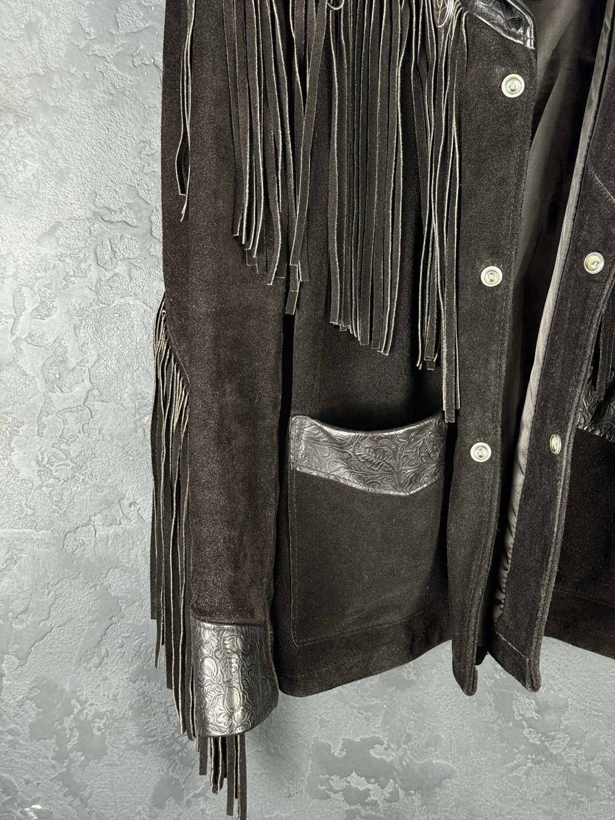 Schott Rare Schott NYC Western Vintage Genuine Suede Leather Jacket Size US L / EU 52-54 / 3 - 8 Thumbnail