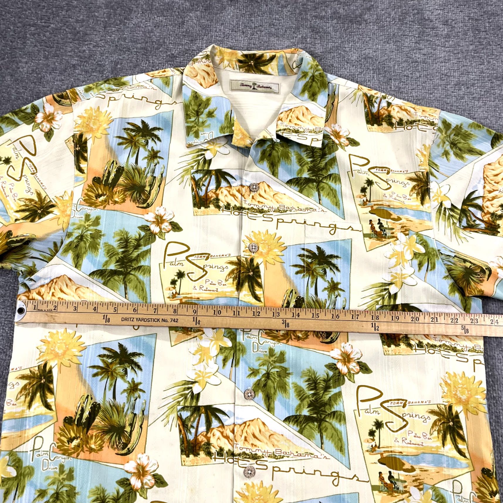 Tommy Bahama Vintage Tommy Bahama Shirt Men Large Palm Springs Hawaiian Floral Silk Button-Up Size US L / EU 52-54 / 3 - 4 Thumbnail