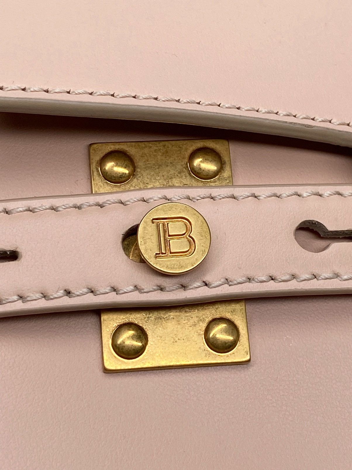 Balmain Balmain BBuzz 23 Top-Handle Bag in Leather Size ONE SIZE - 9 Thumbnail