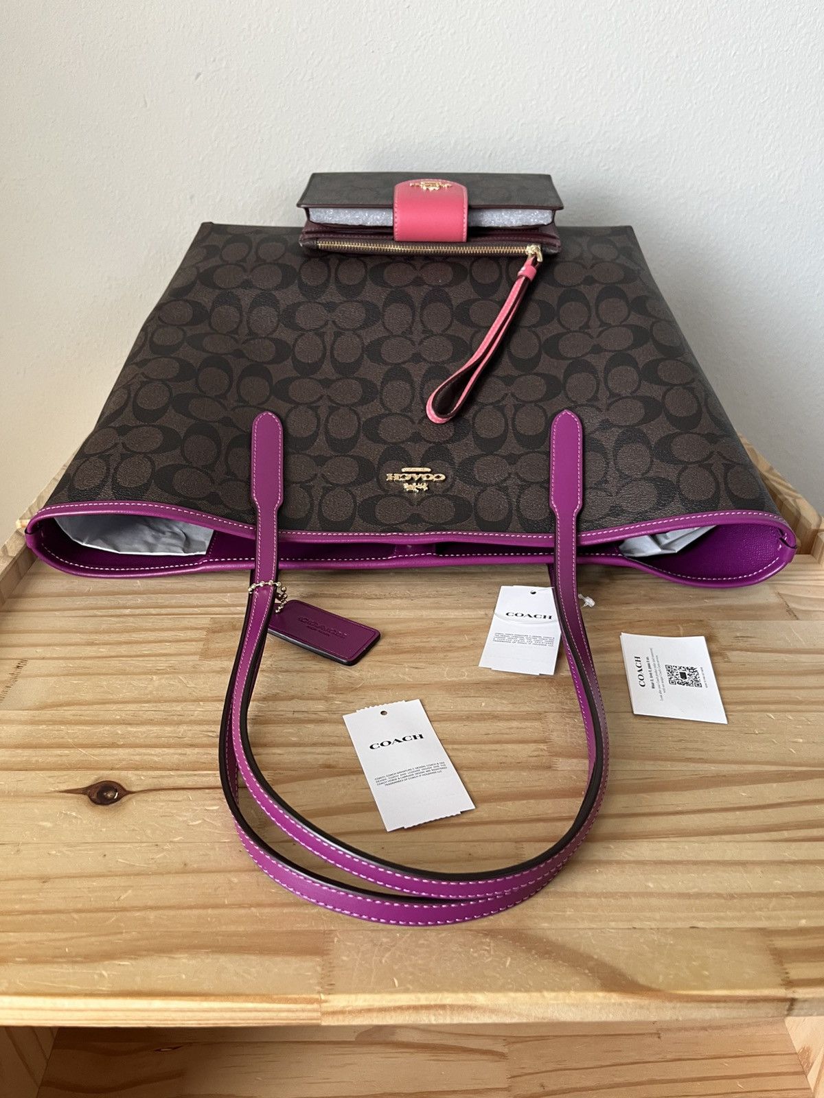 Coach Coach Signature City Tote Set Size ONE SIZE - 6 Thumbnail