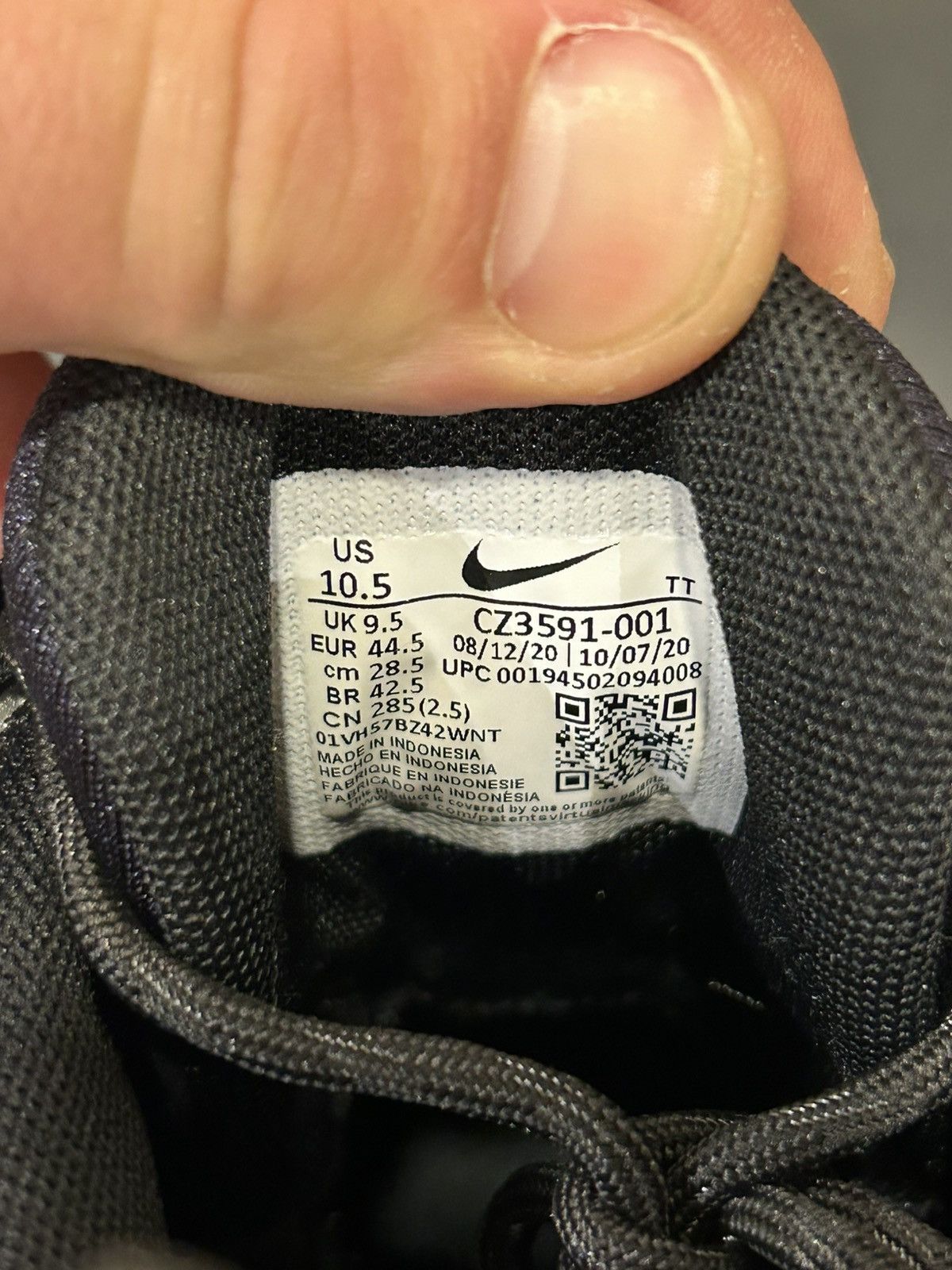 Nike Air Max 95 NDSTRKT ‘Black Reflective’ Size US 10.5 / EU 43-44 - 8 Thumbnail