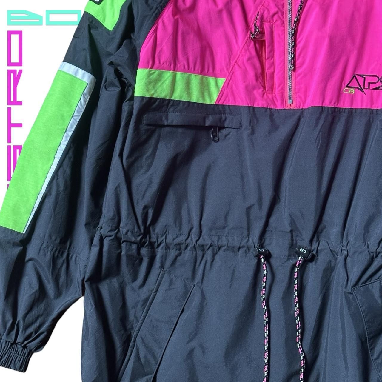 Vintage Vintage APLS Apres Ski Pink & Green Neon Ski Jacket - XL Size US XL / EU 56 / 4 - 2 Thumbnail