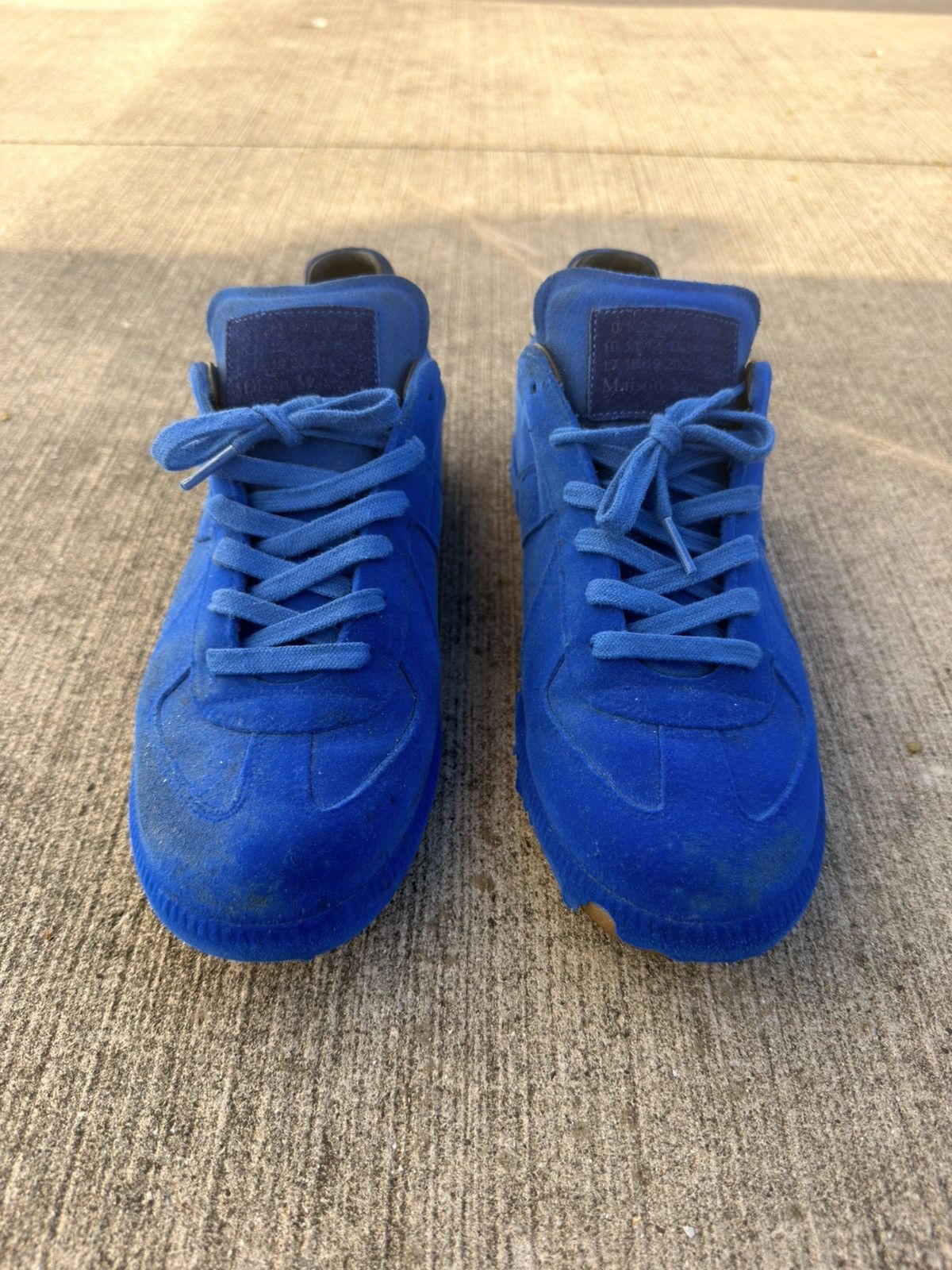Maison Margiela GAT Low Blue Velvet Size US 10 / EU 43 - 2 Thumbnail