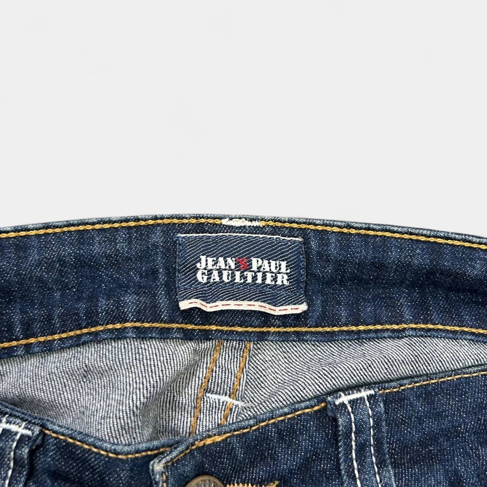 Jean Paul Gaultier Jean Paul Gaultier Graphic Blue Denim Jeans Size US 29 - 3 Thumbnail