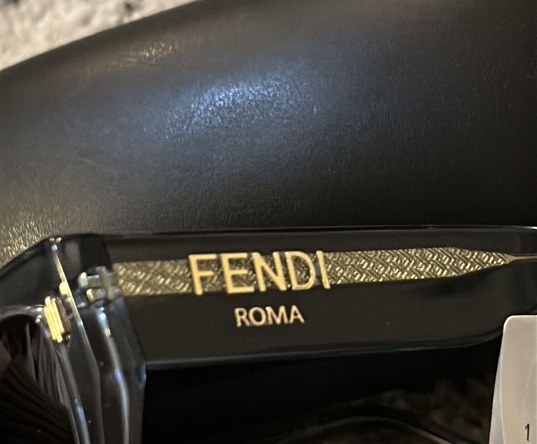 Fendi Fendi Fendi Roma 63 MM Rectangular Sunglasses in light blue Size ONE SIZE - 9 Thumbnail