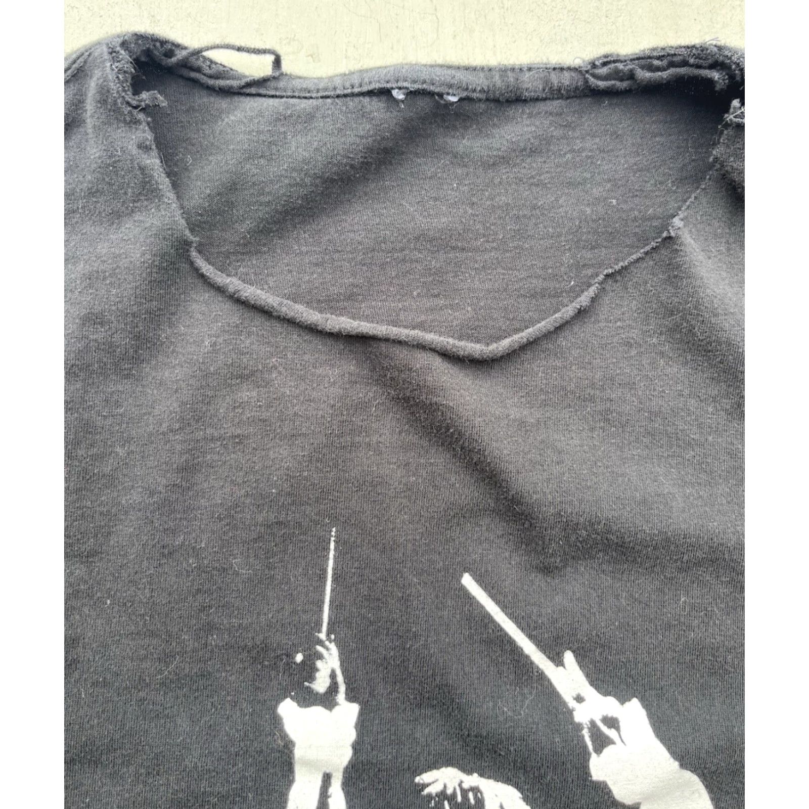 Vintage Men's Keith Moon T-Shirt Black Spell-Out DISTRESSED NO SIZE 70s 60s The Who Rock Size US M / EU 48-50 / 2 - 3 Thumbnail