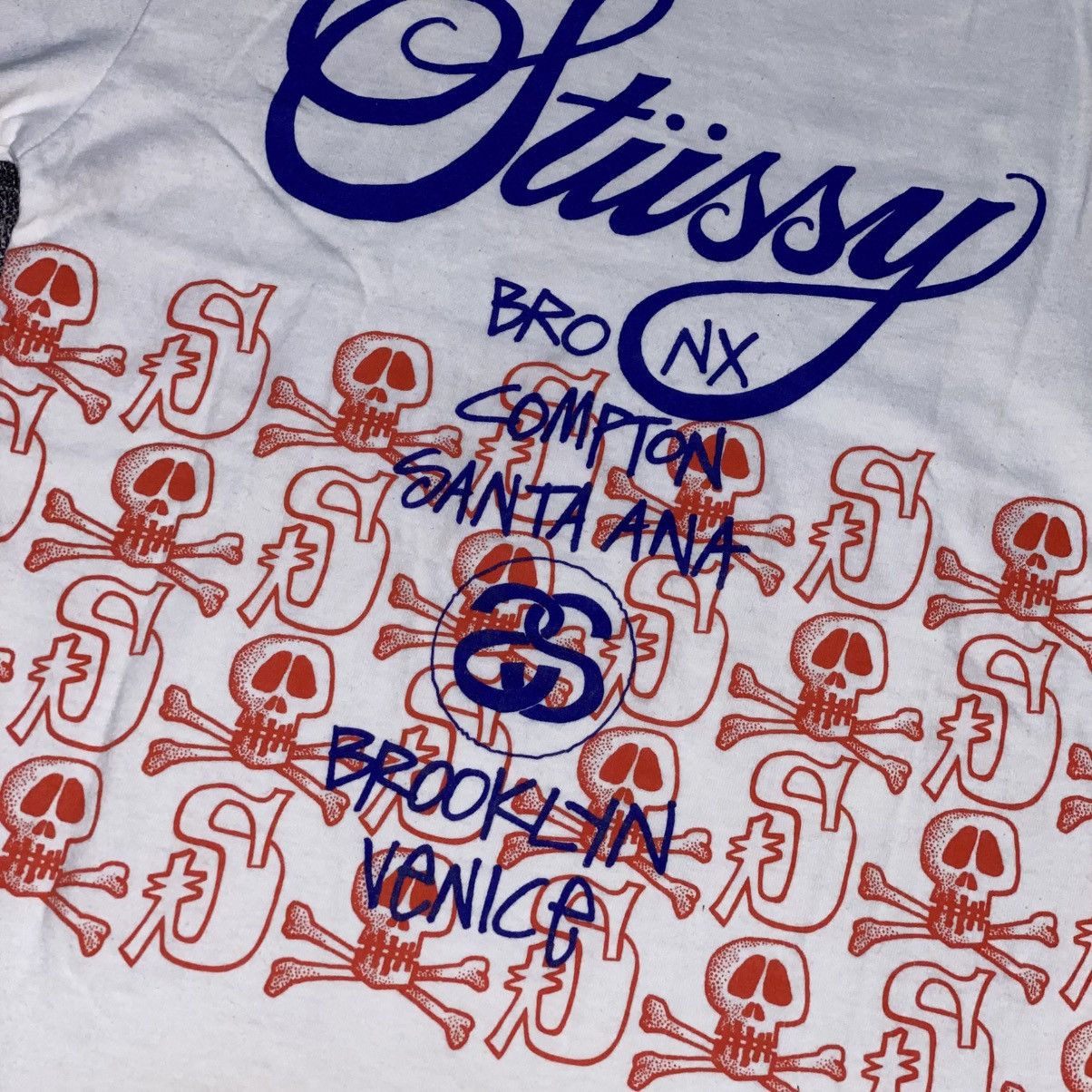 Stussy × Vintage ❌SOLD❌ STUSSY TOUR SKULL Size US S / EU 44-46 / 1 - 3 Thumbnail