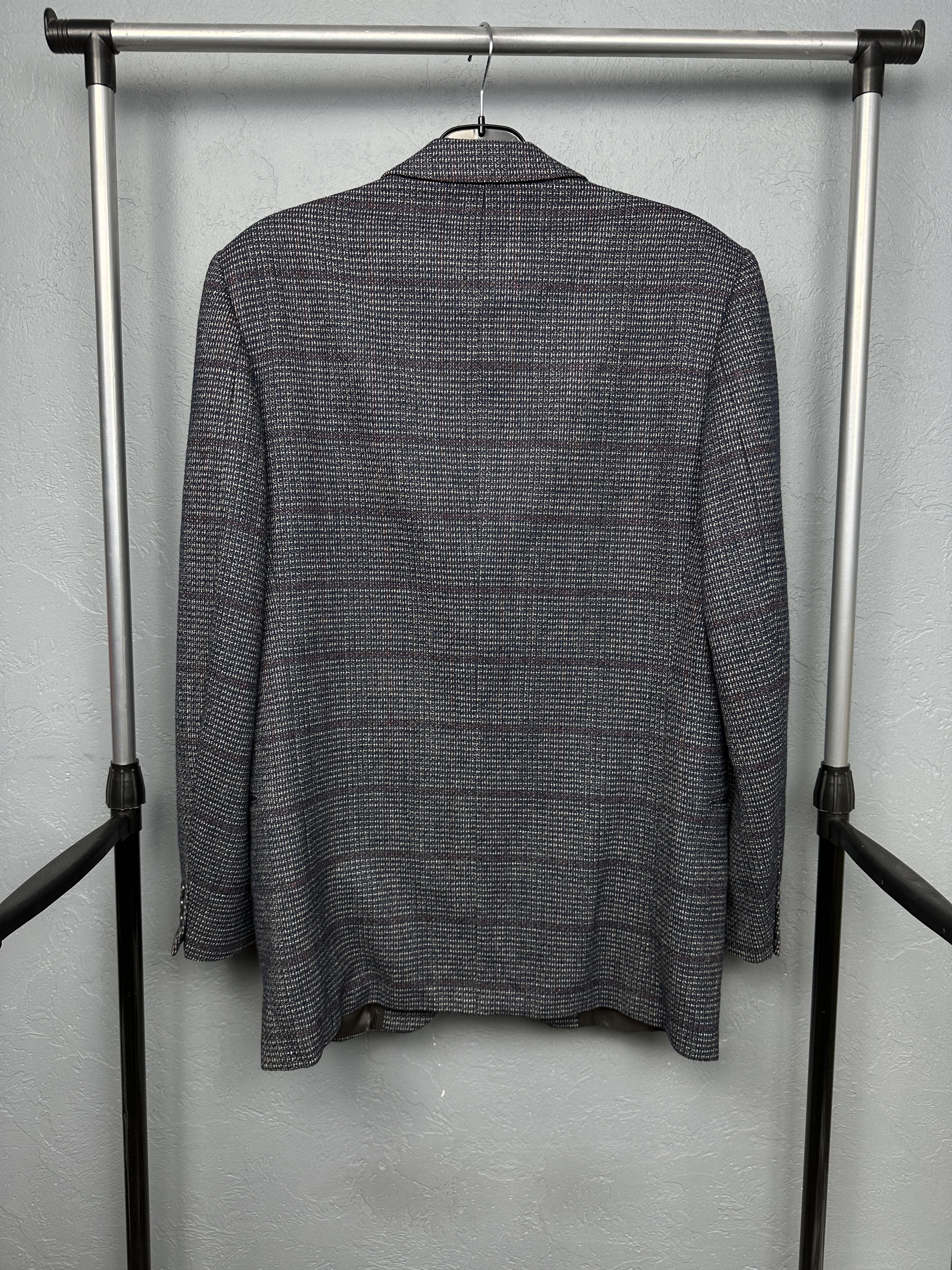 Yves Saint Laurent Yves Saint Laurent Vintage Mens Herringbone Wool Blazer Size US M / EU 48-50 / 2 - 6 Thumbnail