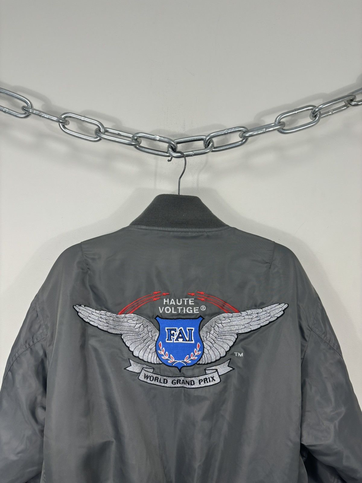 Vintage Vintage FAI World Grand Prix Rare Khaki MA-1 Bomber Jacket Size US M / EU 48-50 / 2 - 4 Thumbnail