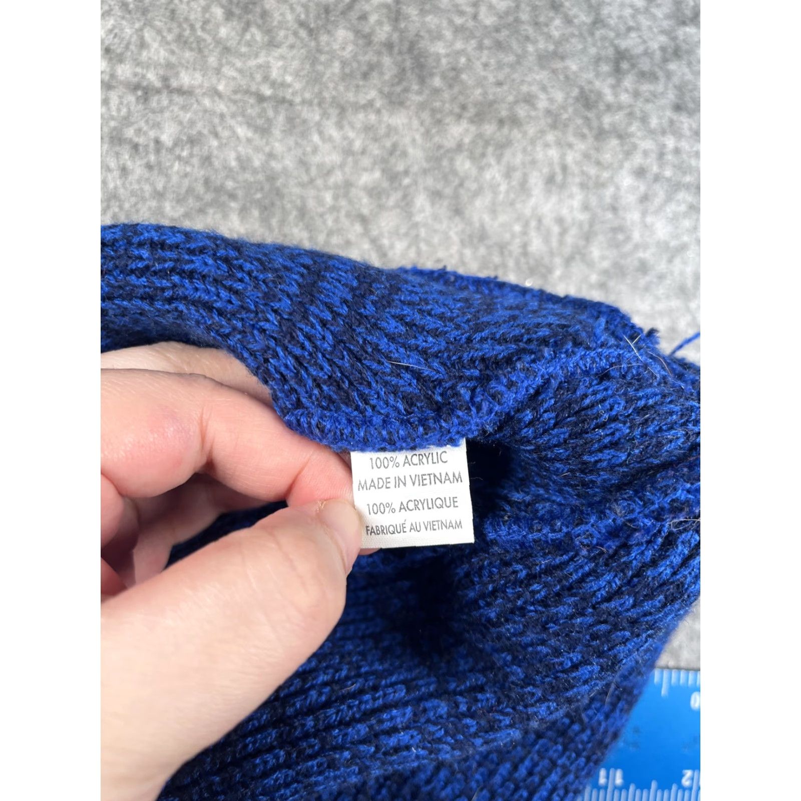Vintage Dog Walker Hat Beanie Mens One Size Blue Knit Stretch Winter Logo Casual Size ONE SIZE - 7 Thumbnail