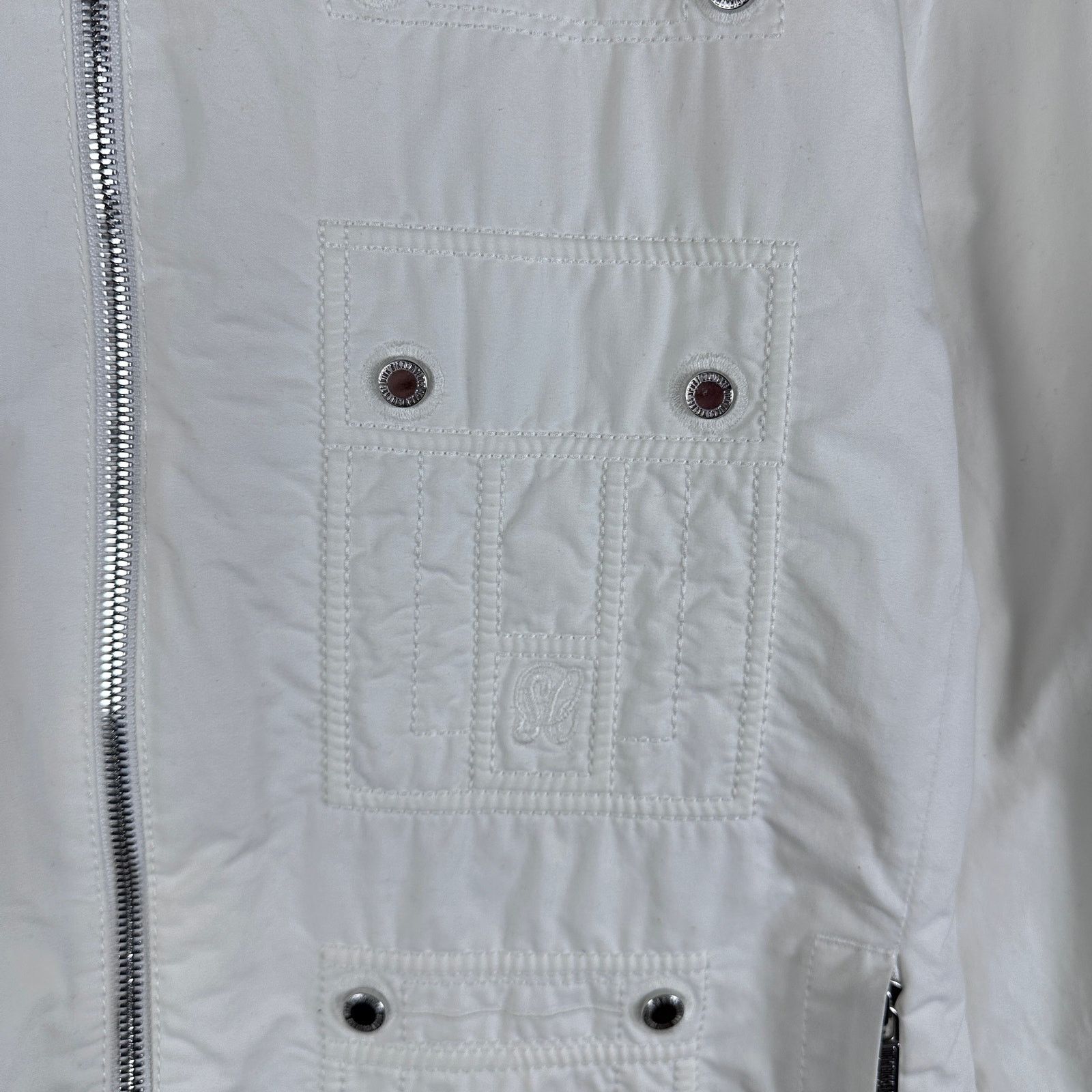 Dirk Bikkembergs S/S09 White Sports Couture Button Jacket Size US L / EU 52-54 / 3 - 6 Thumbnail