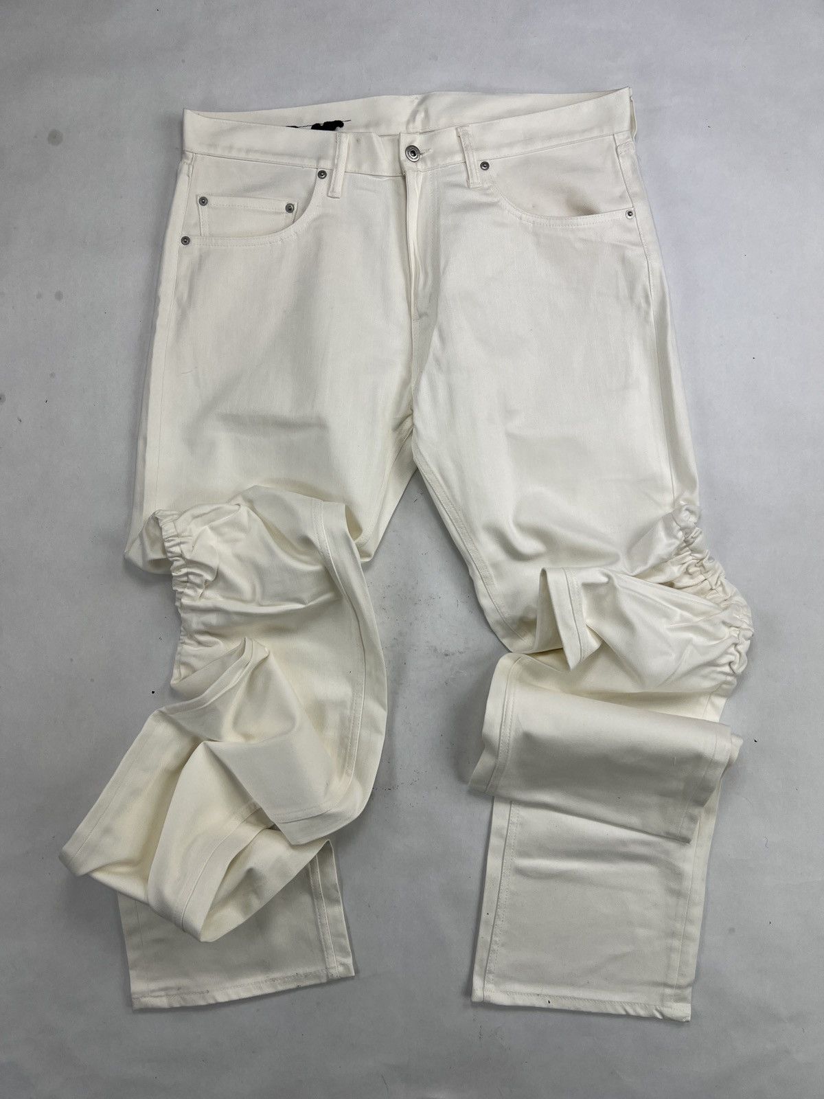 image of Vlone White Stack Jeans, Men's (Size 38)