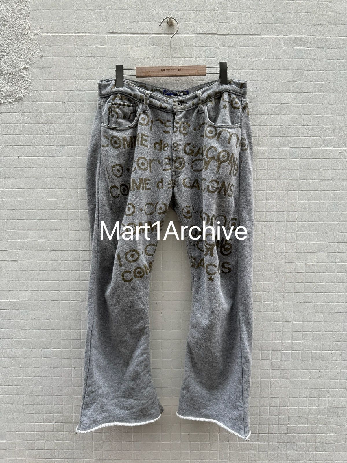 Junya Watanabe Junya Watanabe × Comme des Garçons 04SS graphic sweatpants Size US 32 / EU 48 - 1 Thumbnail