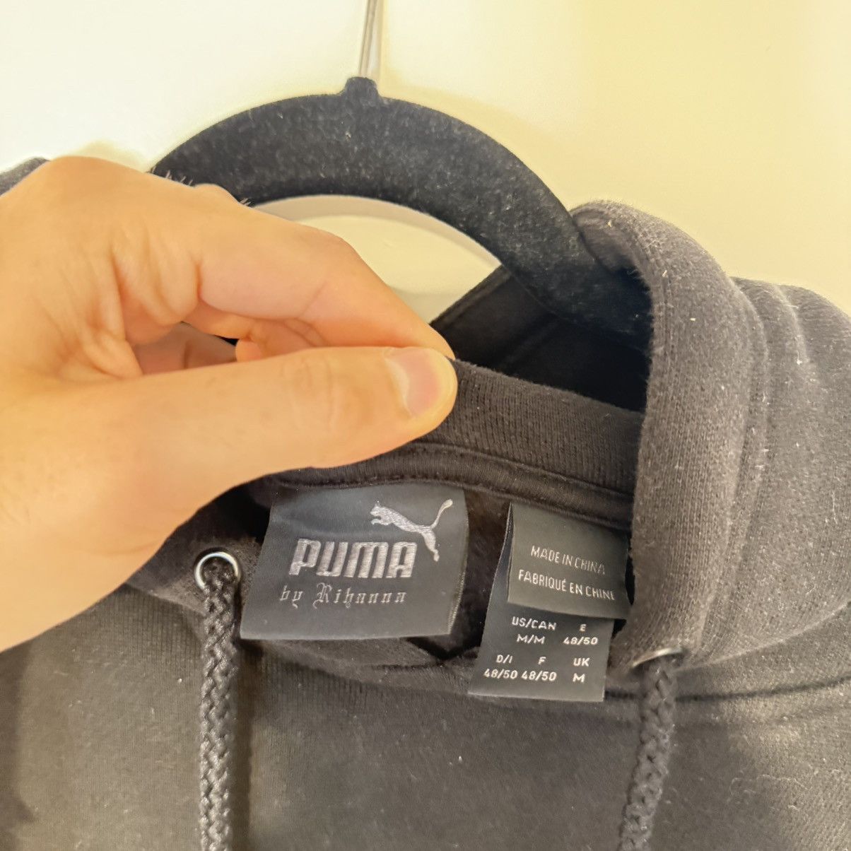 Fenty × Puma Rihanna FENTY x Puma Black Toweling Logo Oversized Hoodie Size M / US 6-8 / IT 42-44 - 8 Thumbnail