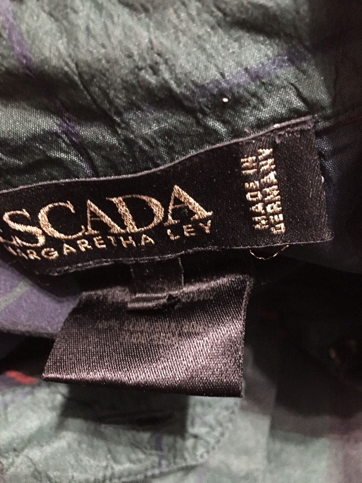 Escada ESCADA Silk Green Blue Check Blouse Shirt Size EU 38 Size S / US 4 / IT 40 - 9 Thumbnail