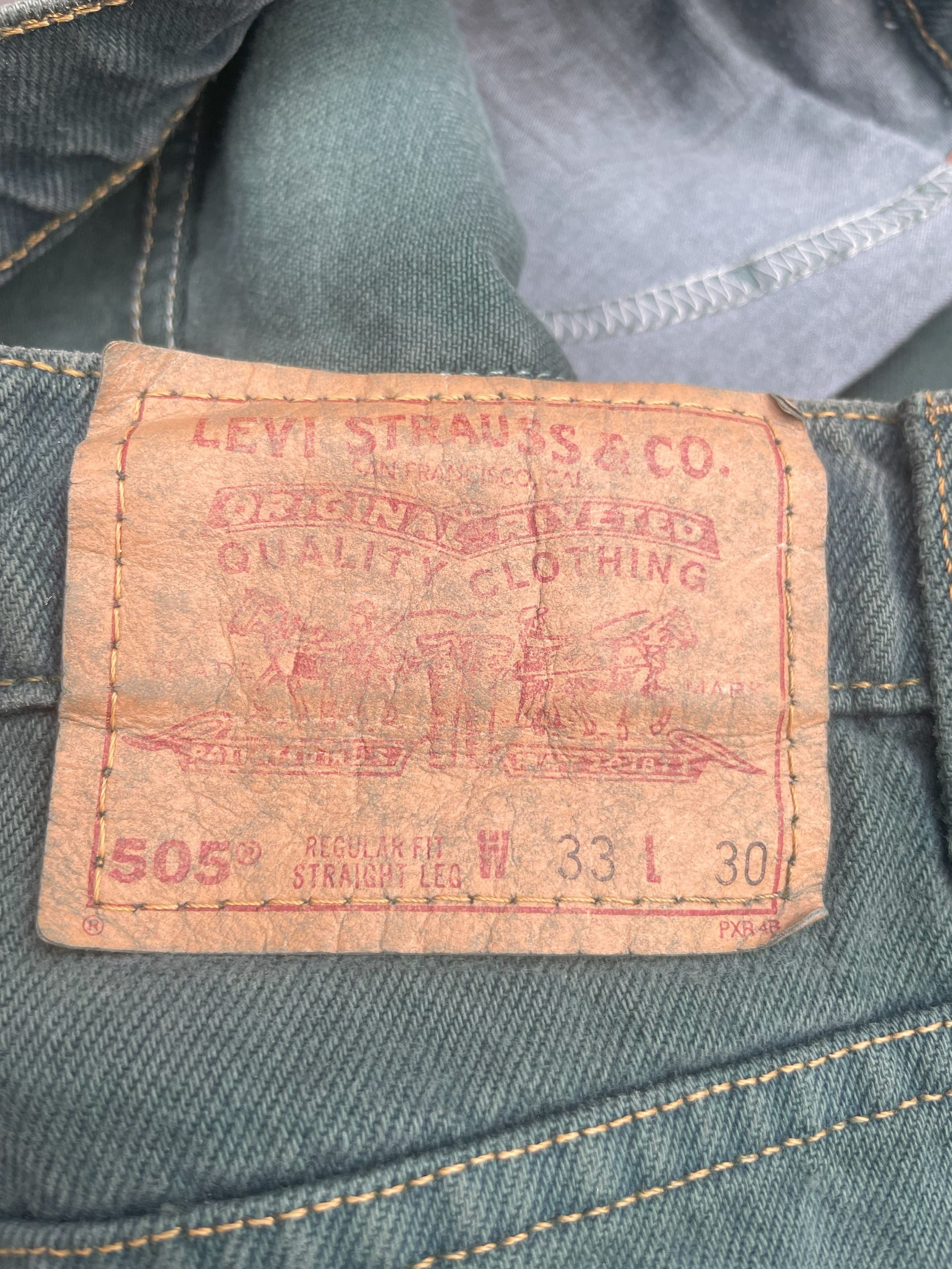 Levi's Vintage 1998 Levis 505 Single R Size US 33 - 17 Thumbnail
