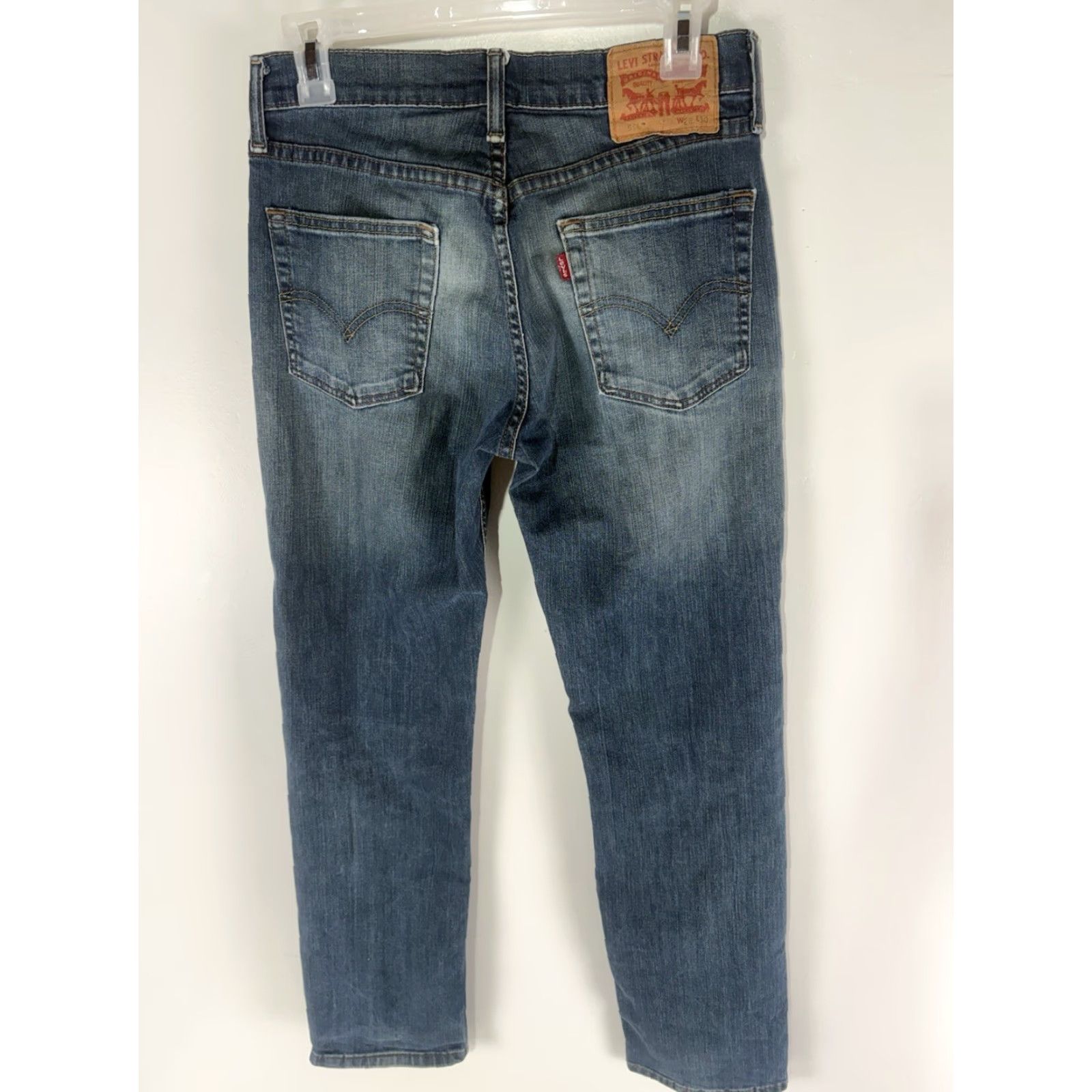 Levi's Levi’s 514 Jeans Men’s 28x30 Distressed Dark Faded 5-Pocket Denim Straight Regular Waist 28 Inseam 30 Logo USA 90s Vintage No Size US 28 / EU 44 - 5 Thumbnail