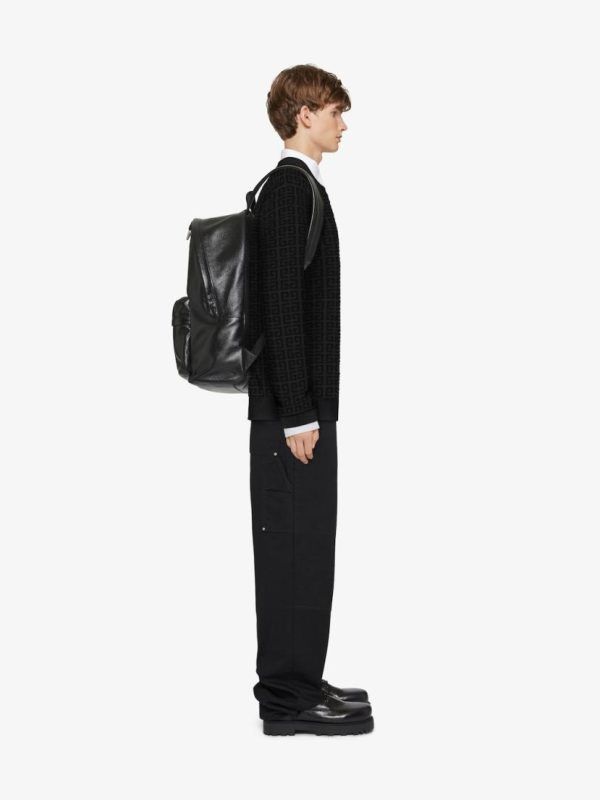 Givenchy o1srvl11e1224 Sweater In 4G Wool in Black Size US M / EU 48-50 / 2 - 2 Thumbnail