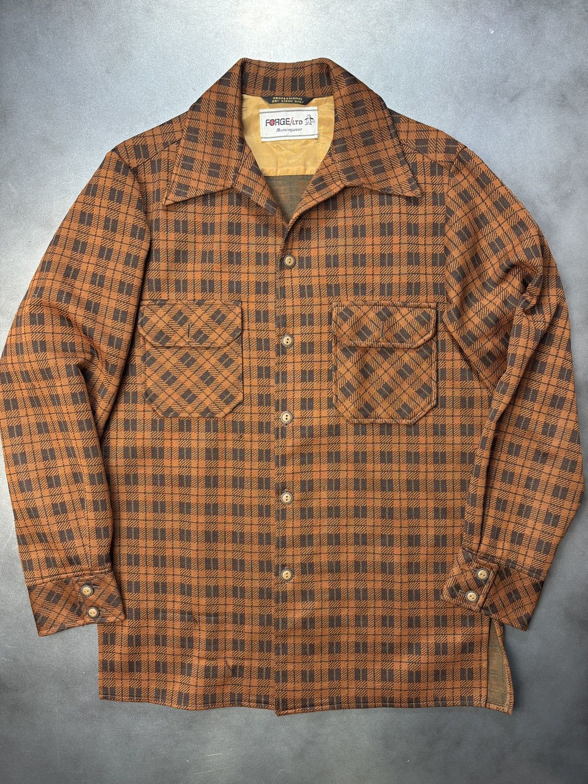 Original Penguin × Sears × Vintage 1970s Polyester Button Up Vintage Munsingwear Plaid Jacket Size US M / EU 48-50 / 2 - 12 Thumbnail