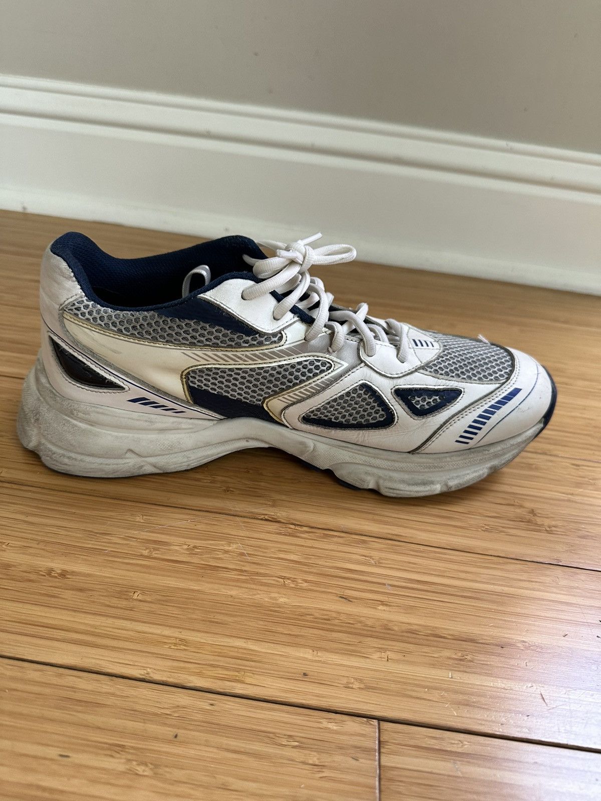 Helmut Lang Axel Arigato Marathon Runner White Blue Dad Sneakers 11 Size US 11 / EU 44 - 5 Thumbnail