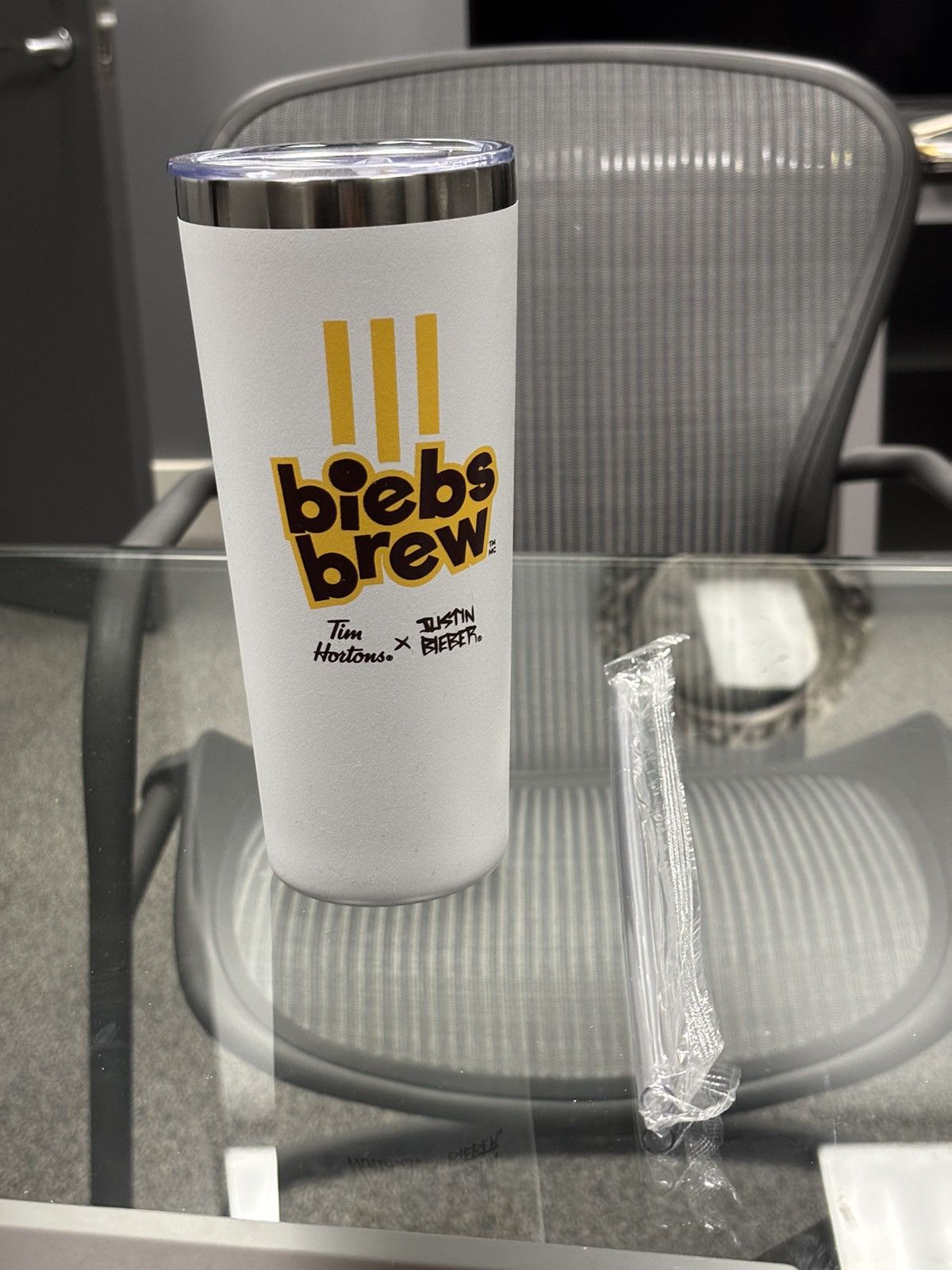 Justin Bieber Justin Bieber Biebs Brew Limited Edition Travel Tumbler Mug Size ONE SIZE - 1 Thumbnail
