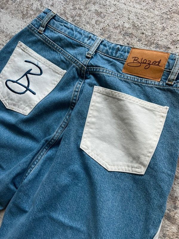 Vintage Blazed Sz 40 / L Wide Flared Jeans Denim Rare NWT Size 40" / US 18 - 9 Thumbnail