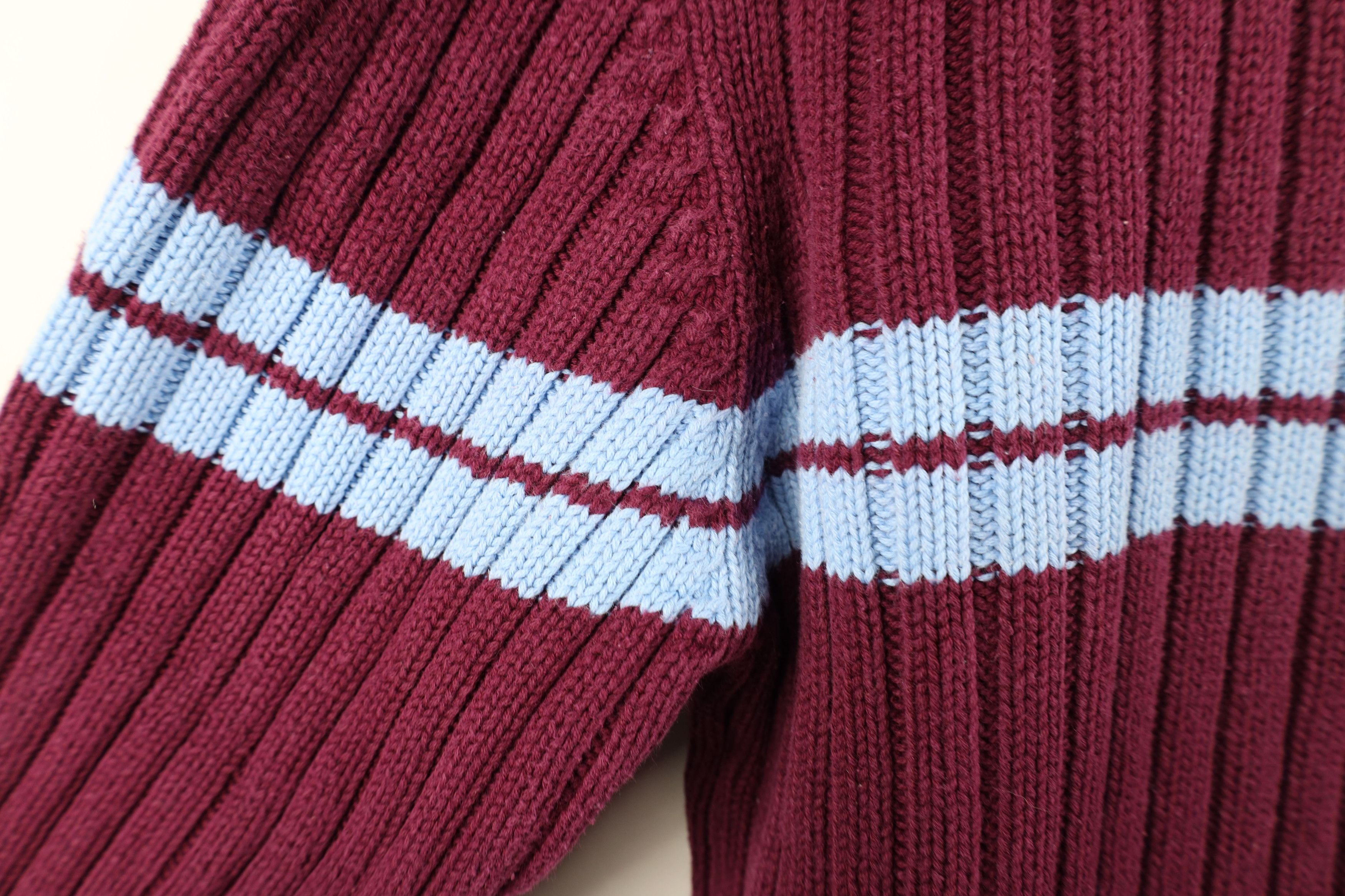 Lands' End Vintage 90s Lands End Heavyweight Cotton Ribbed Knit Sweater Size XL / US 12-14 / IT 48-50 - 5 Thumbnail