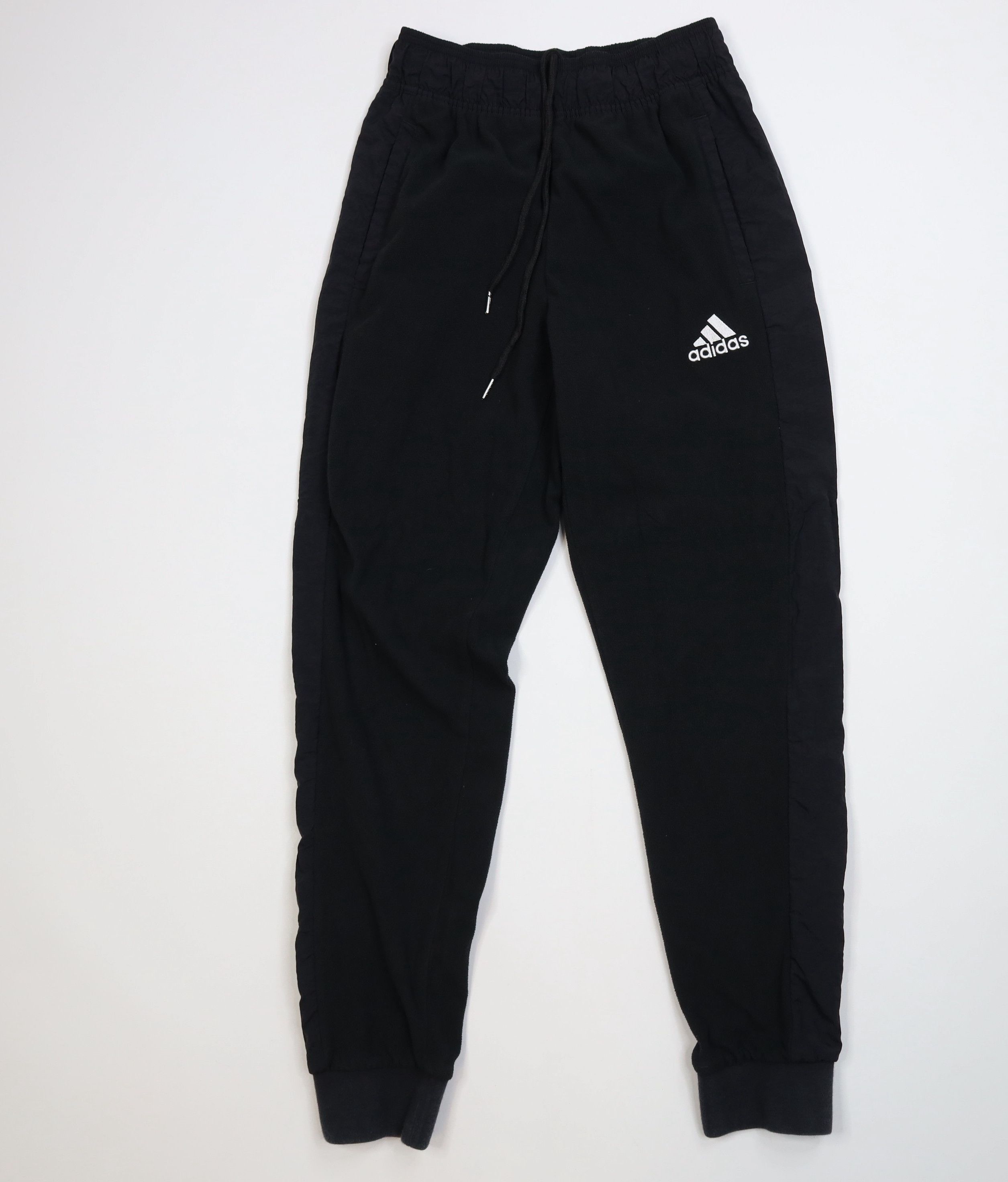 Adidas Vintage Y2K Adidas Spell Out Fleece Sweatpants Joggers Black Size US 32 / EU 48 - 1 Thumbnail