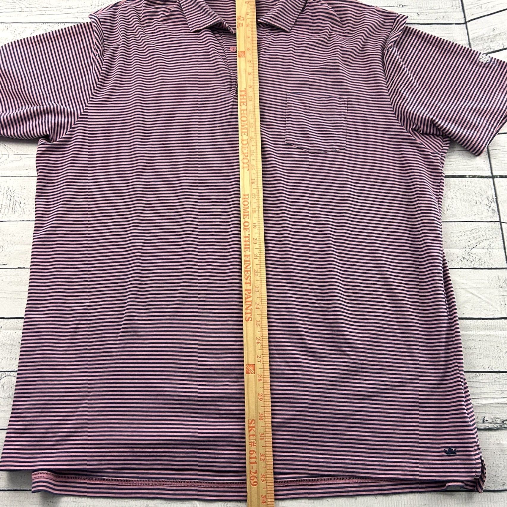 Peter Millar Peter Millar Mountainside Collection Short Sleeve Golf Polo Shirt Mens XXL Pink Shirt Size US XXL / EU 58 / 5 - 5 Thumbnail