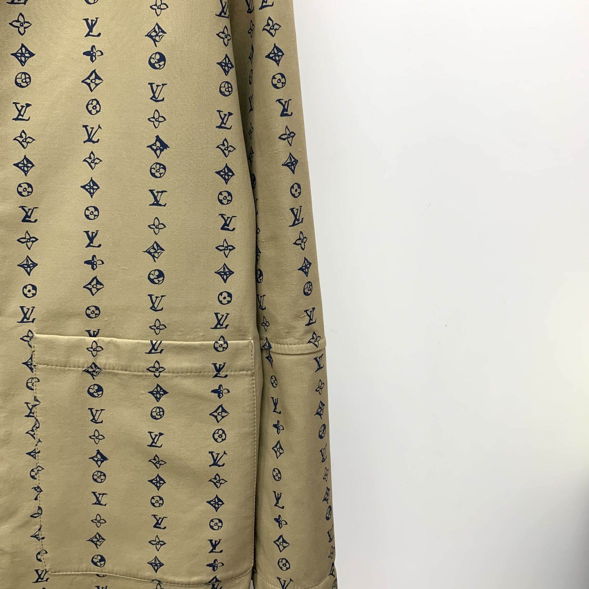 Louis Vuitton Louis Vuitton Brown Monogram Long-Sleeve Cotton Coat 46 Made Size US S / EU 44-46 / 1 - 5 Thumbnail