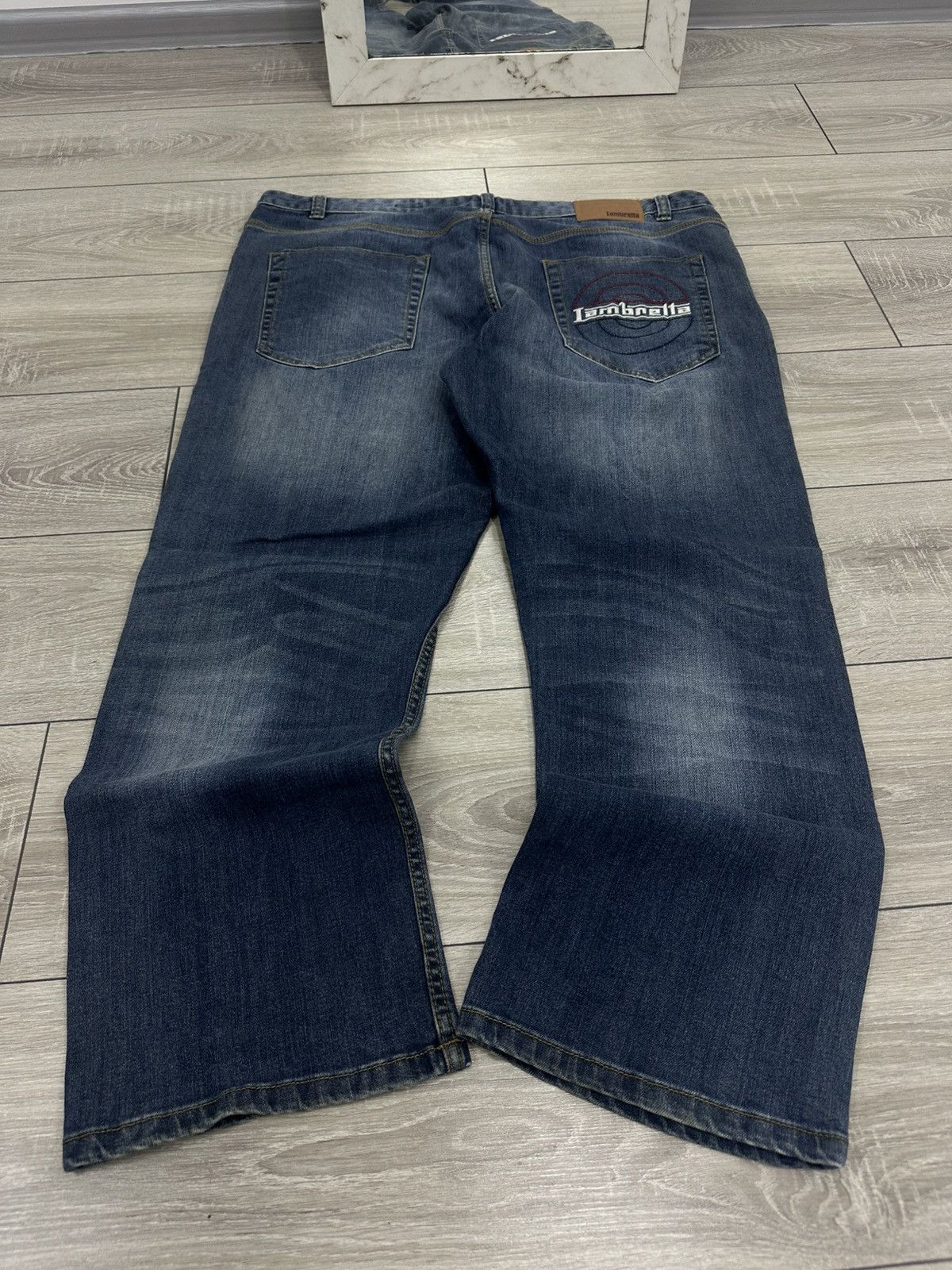 Lambretta Lambretta Vintage Baggy Made in Italy Big Logo Jeans Size US 40 / EU 56 - 2 Thumbnail