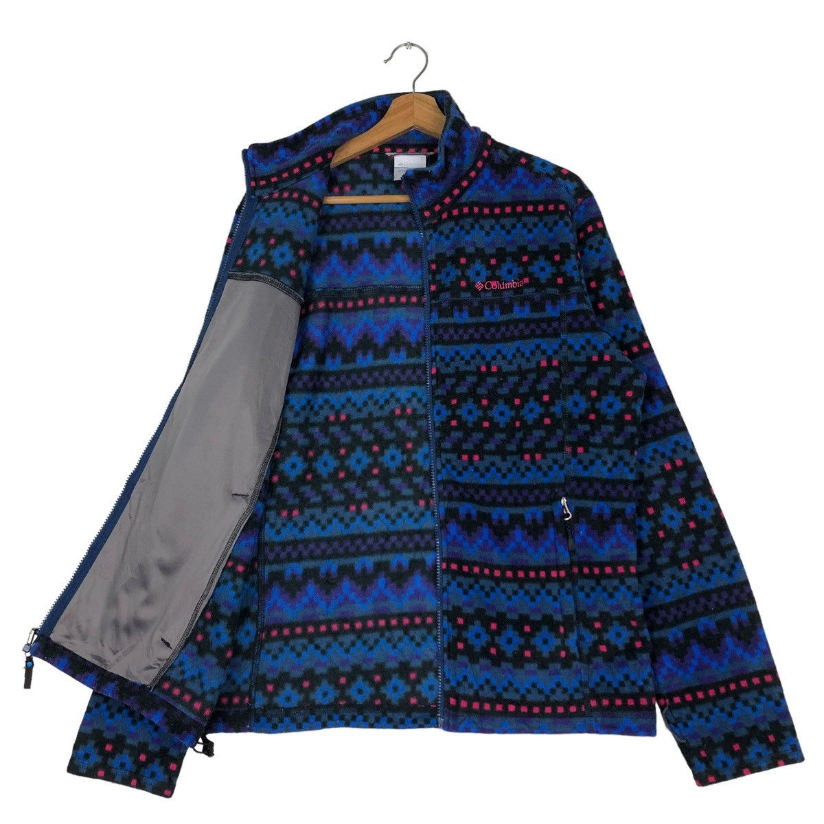 Japanese Brand 🔥VINTAGE FLEECE JACKET AZTEC NATIVE NAVAJO COLUMBIA Size US L / EU 52-54 / 3 - 11 Thumbnail