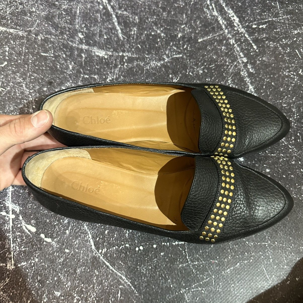 Chloe CHLOE - Studded Leather Women’s Loafers Flats Size 40 Size US 10 / IT 40 - 13 Thumbnail
