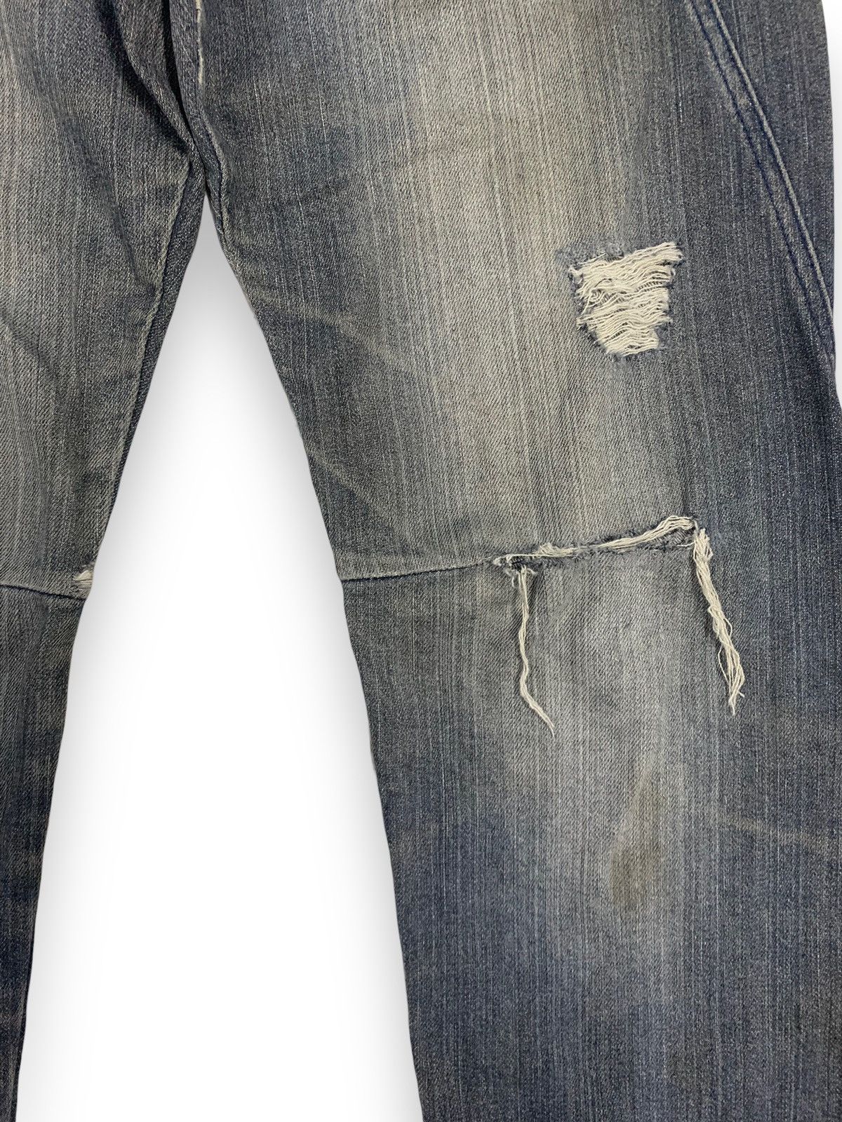 Seditionaries Vintage Japanese Brand Twisted Leg Distressed Grunge Jeans Size US 32 / EU 48 - 9 Thumbnail