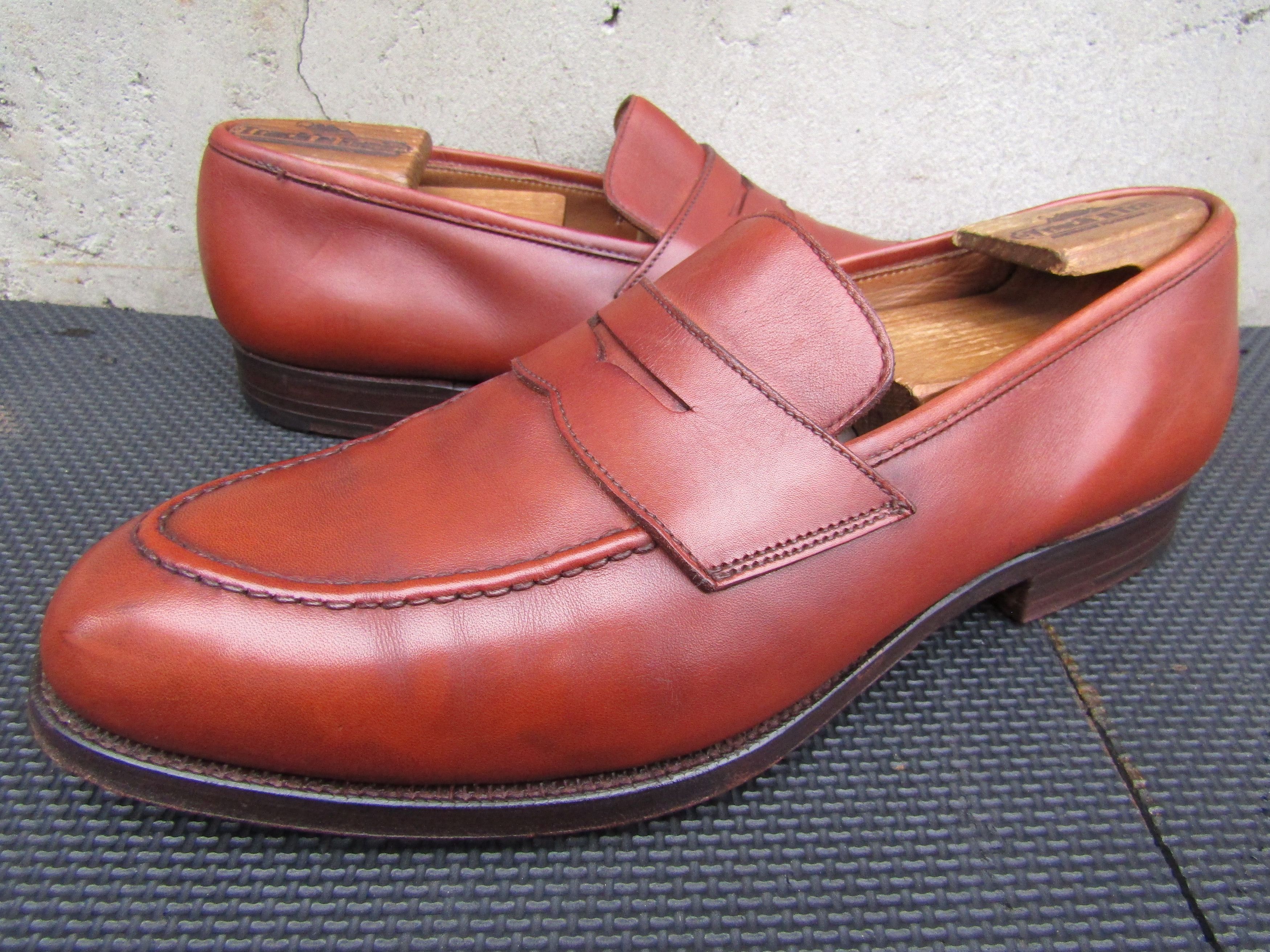 Crockett & Jones Crockett & Jones EATON Boston Brown Leather Penny Loafers Size US 9.5 / EU 42-43 - 1 Thumbnail