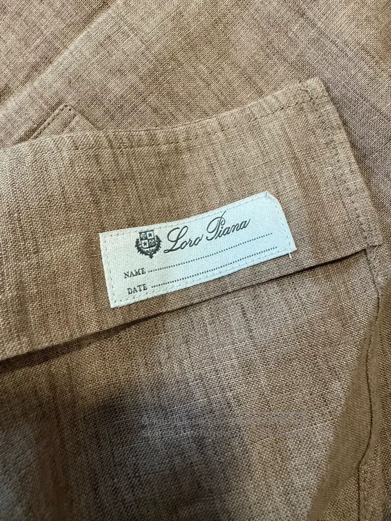 Loro Piana Loro Piana Solid color single-breasted long-sleeved shirt, Size XS / US 0-2 / IT 36-38 - 7 Thumbnail
