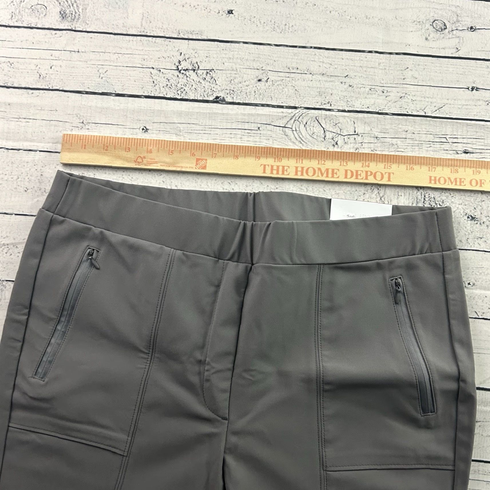 Vintage Lane Bryant Pants Women 16 Gray Ankle On The Go Mid-Rise Size 38" / US 16 / IT 52 - 3 Thumbnail