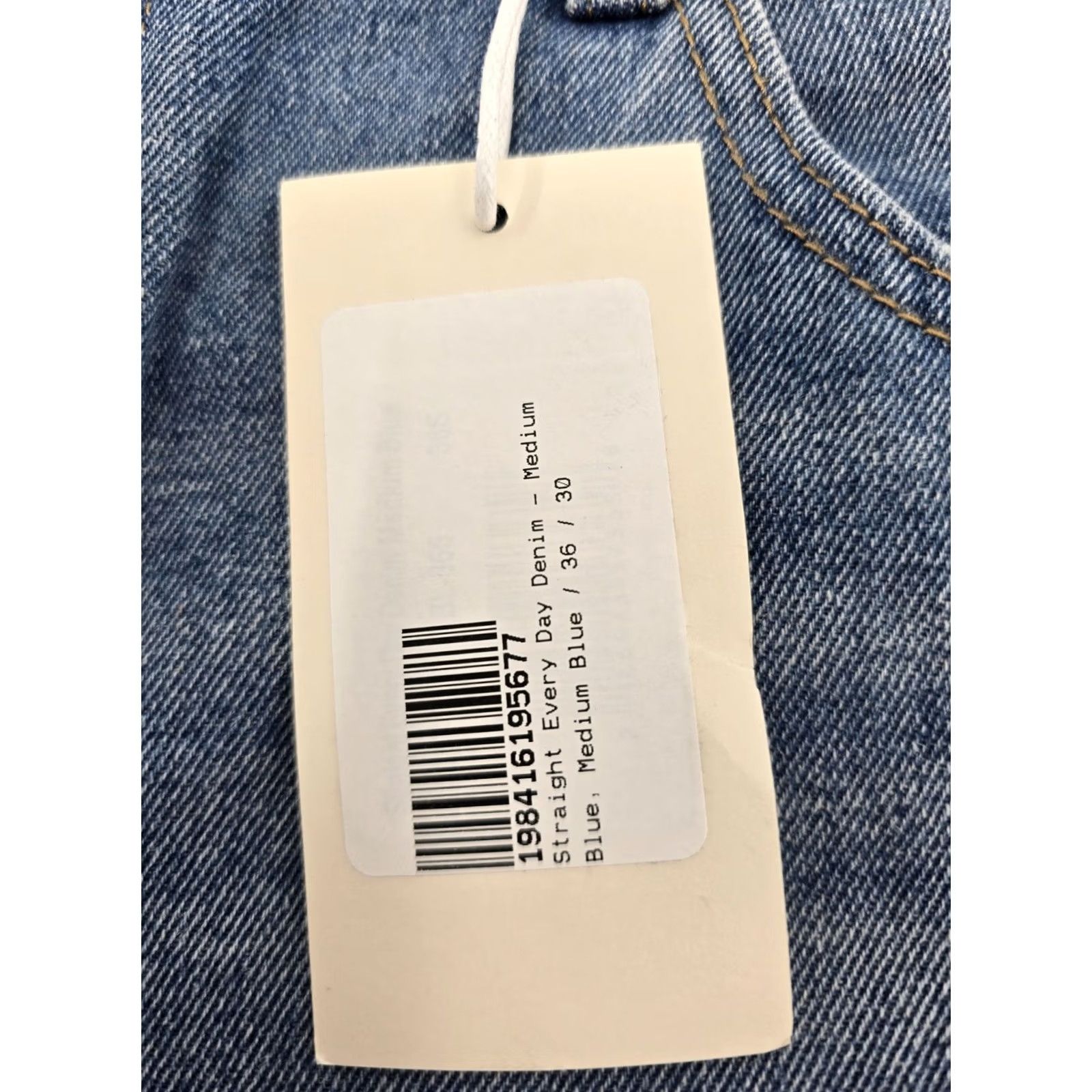 MNML mnml Jeans - Denim - Medium Blue - 36x30 - Regular Straight - NWT Men's Everyday Denim Jeans Size US 36 / EU 52 - 3 Thumbnail