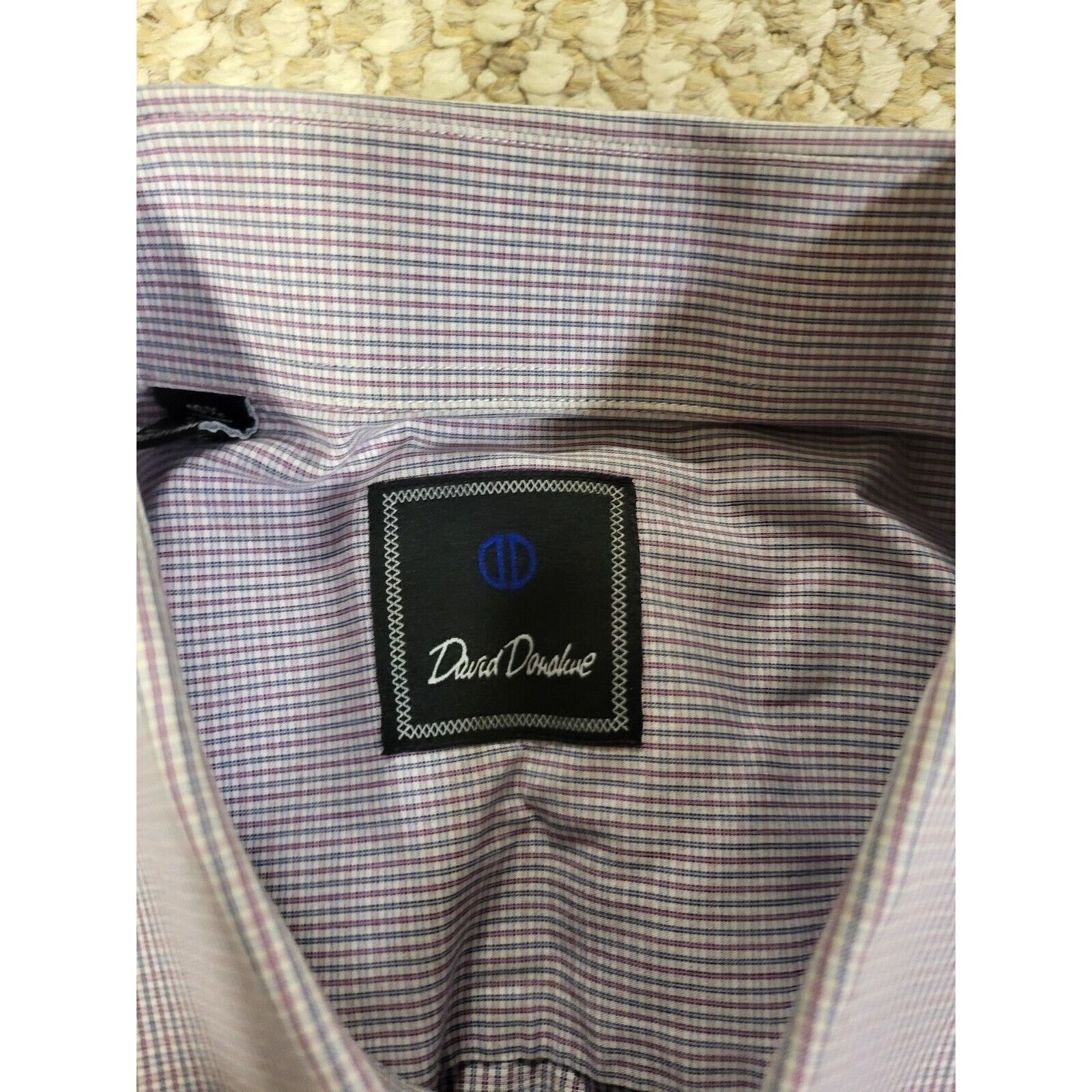 David Donahue David Donahue Mens Dress Shirt 16.5 34/35 100% Cotton Size US L / EU 52-54 / 3 - 4 Thumbnail