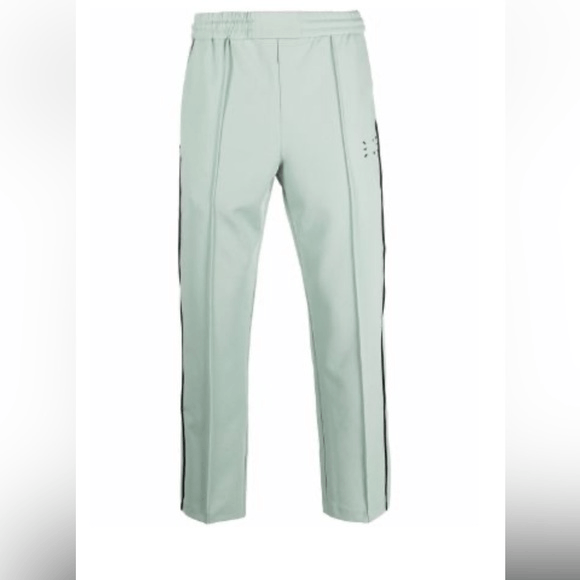 image of Mcq Alexander Mcqueen Contrast-Trim Track Pants Green Men’S, Men's (Size 32)